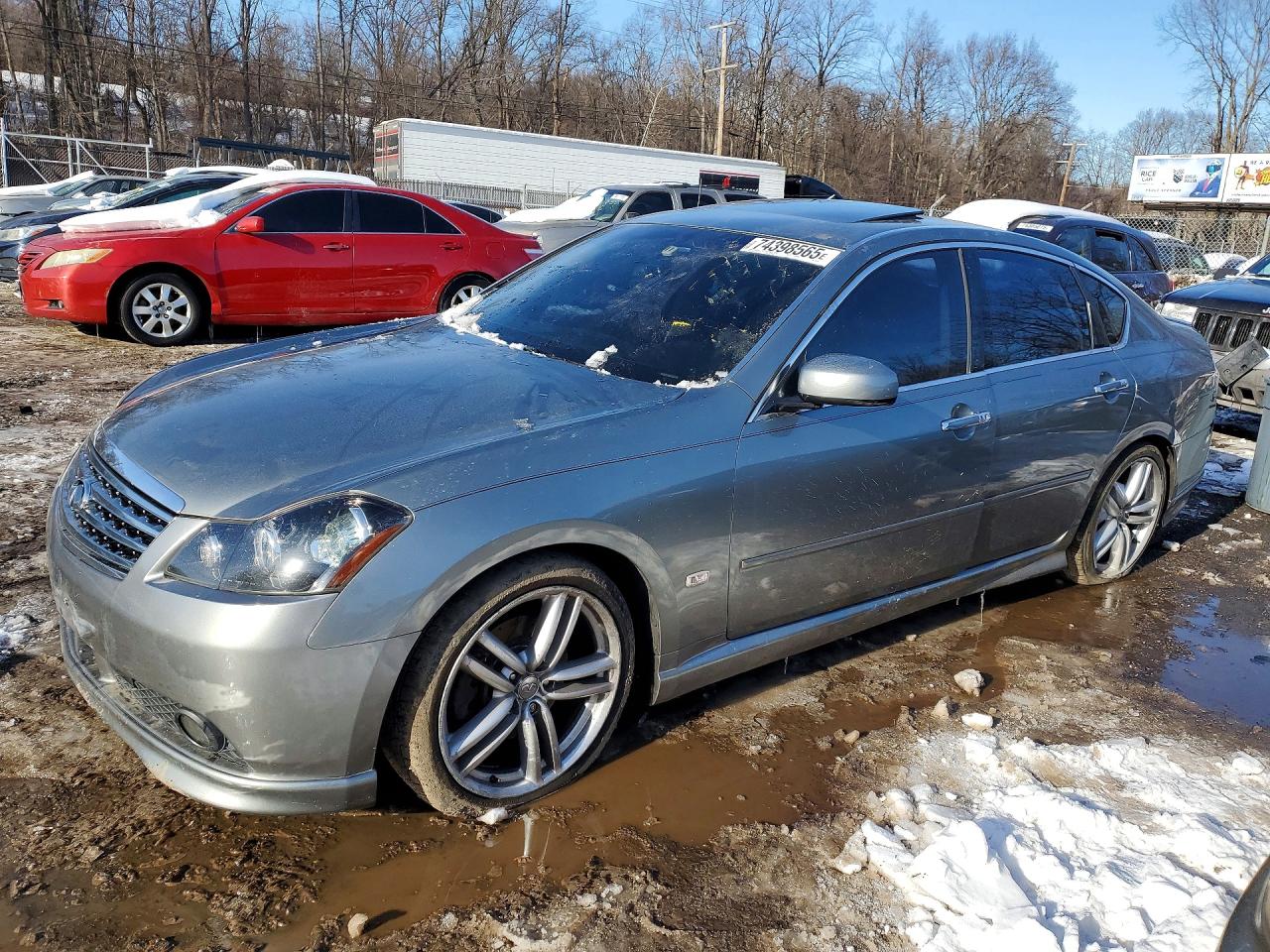 2006 Infiniti M45 Base Gray vin: JNKBY01E56M206796