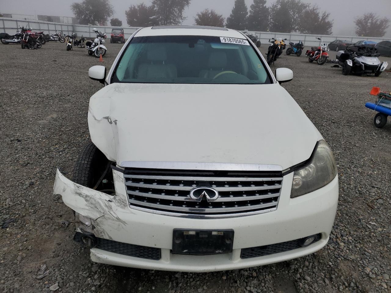 2006 Infiniti M45 Base White vin: JNKBY01E66M201025