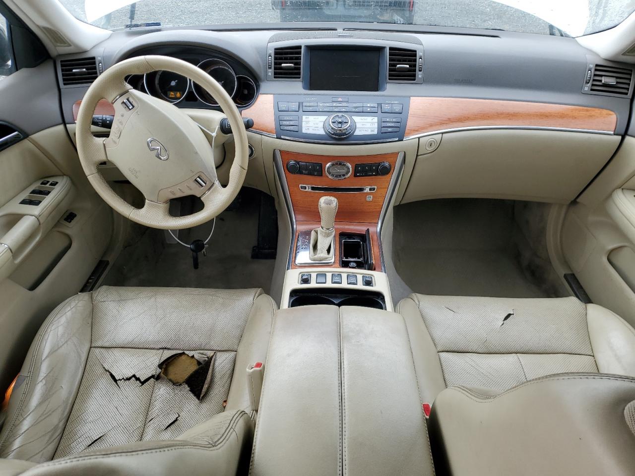 2006 Infiniti M45 Base White vin: JNKBY01E66M201025