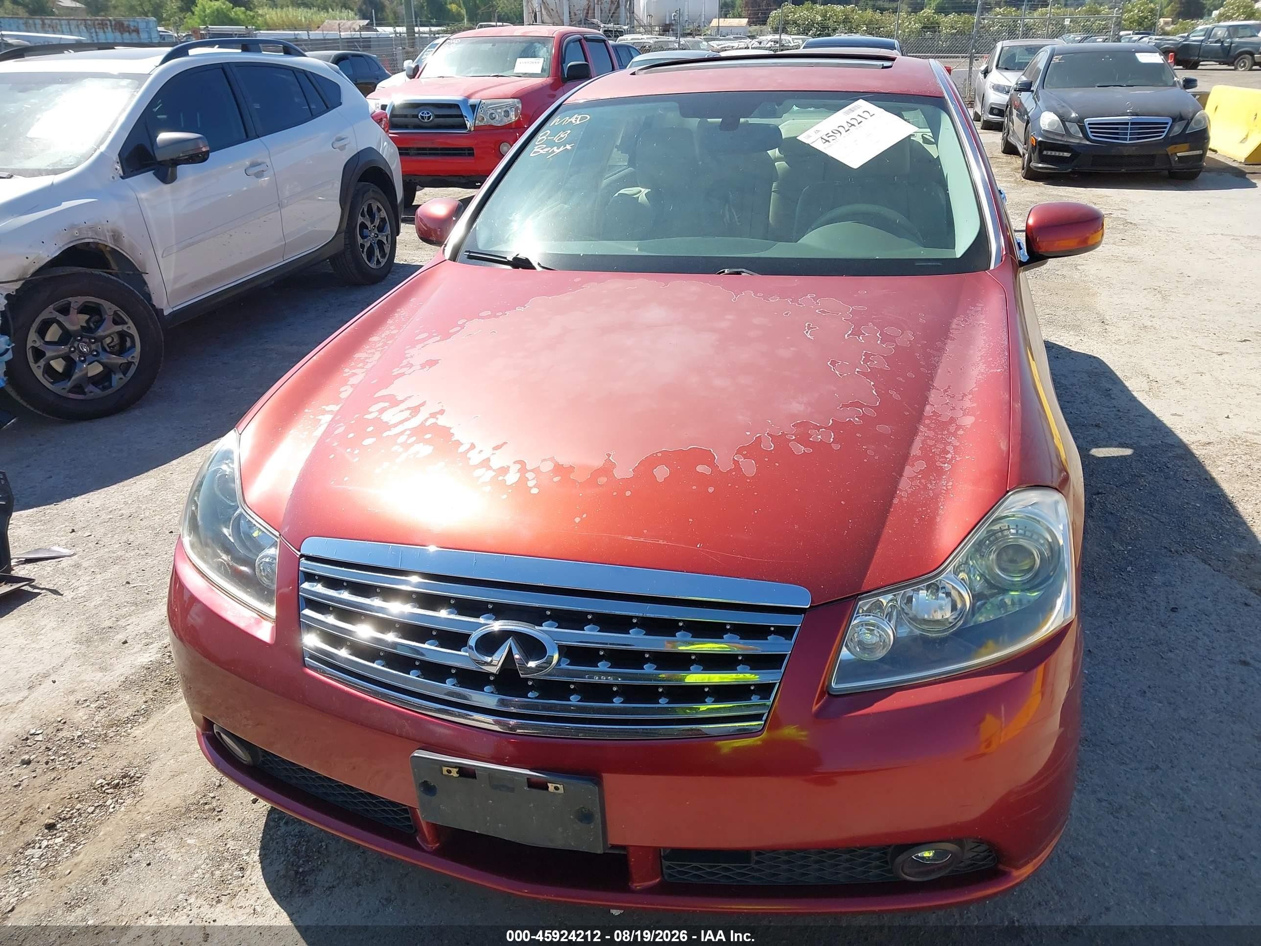 2006 Infiniti M45   Burgundy vin: JNKBY01E66M206970