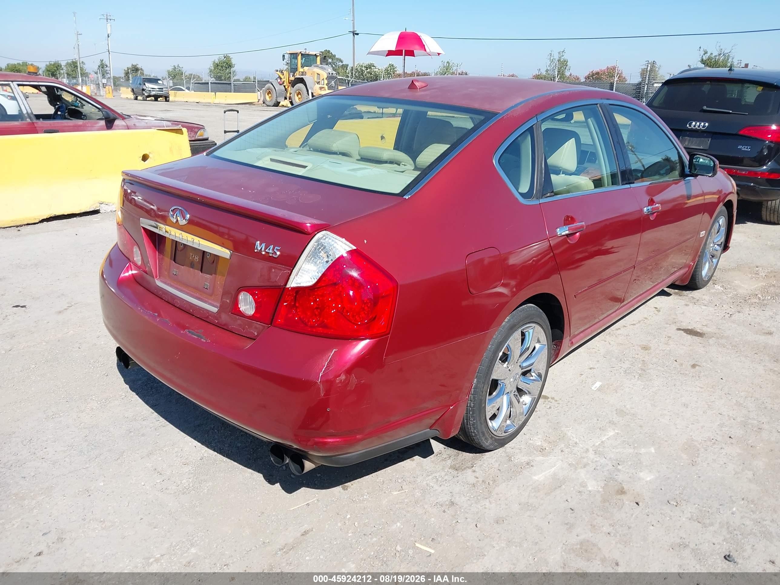 2006 Infiniti M45   Burgundy vin: JNKBY01E66M206970