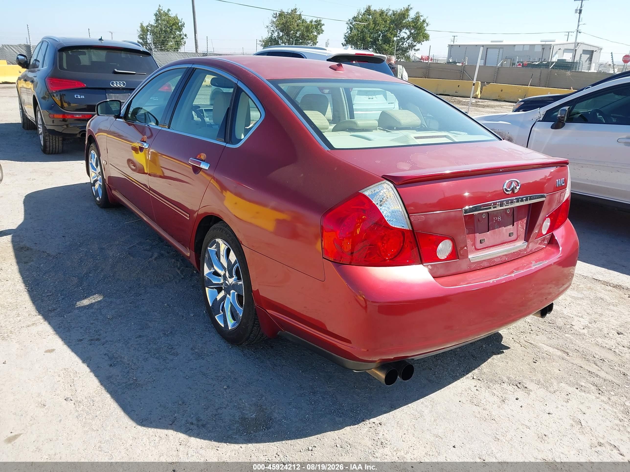 2006 Infiniti M45   Burgundy vin: JNKBY01E66M206970