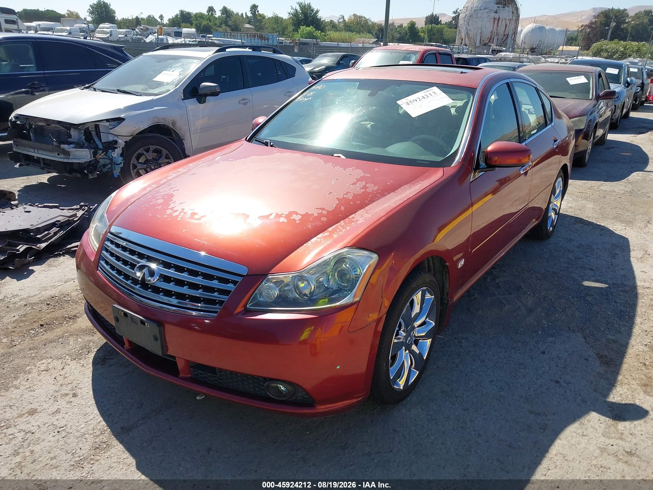 2006 Infiniti M45   Burgundy vin: JNKBY01E66M206970