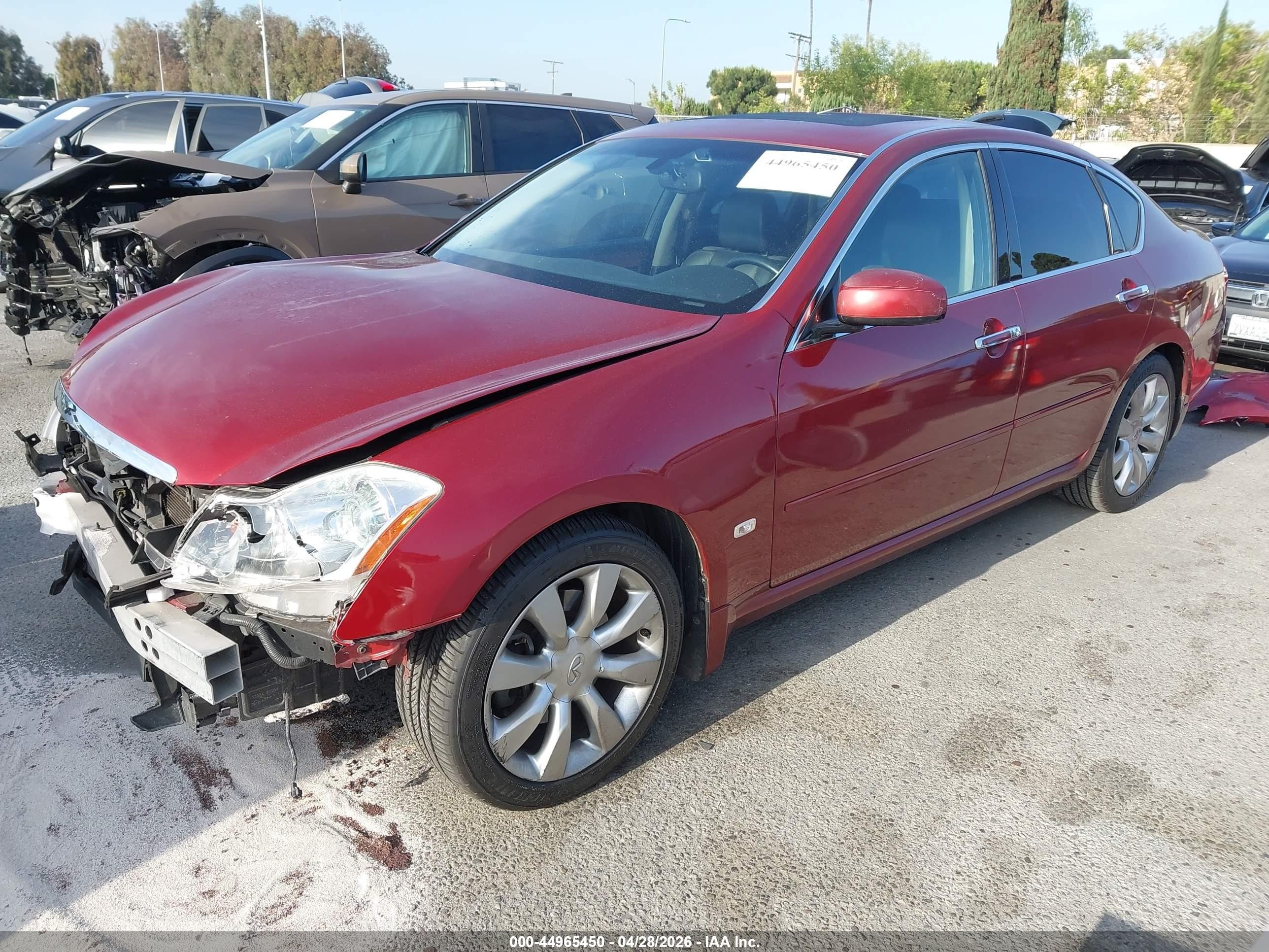2006 Infiniti M45   Red vin: JNKBY01E76M202040