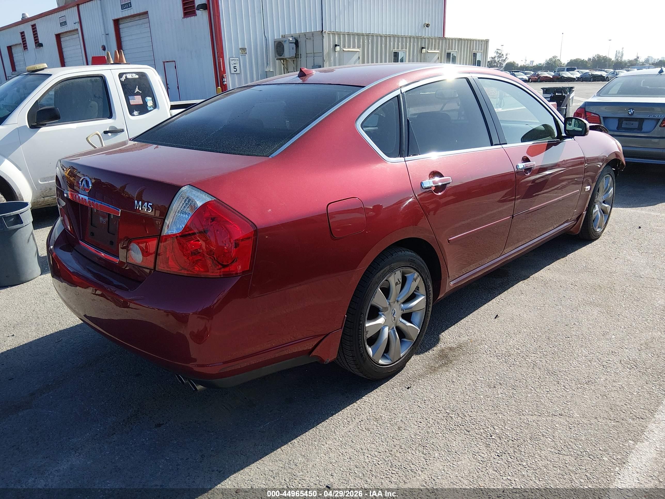 2006 Infiniti M45   Red vin: JNKBY01E76M202040