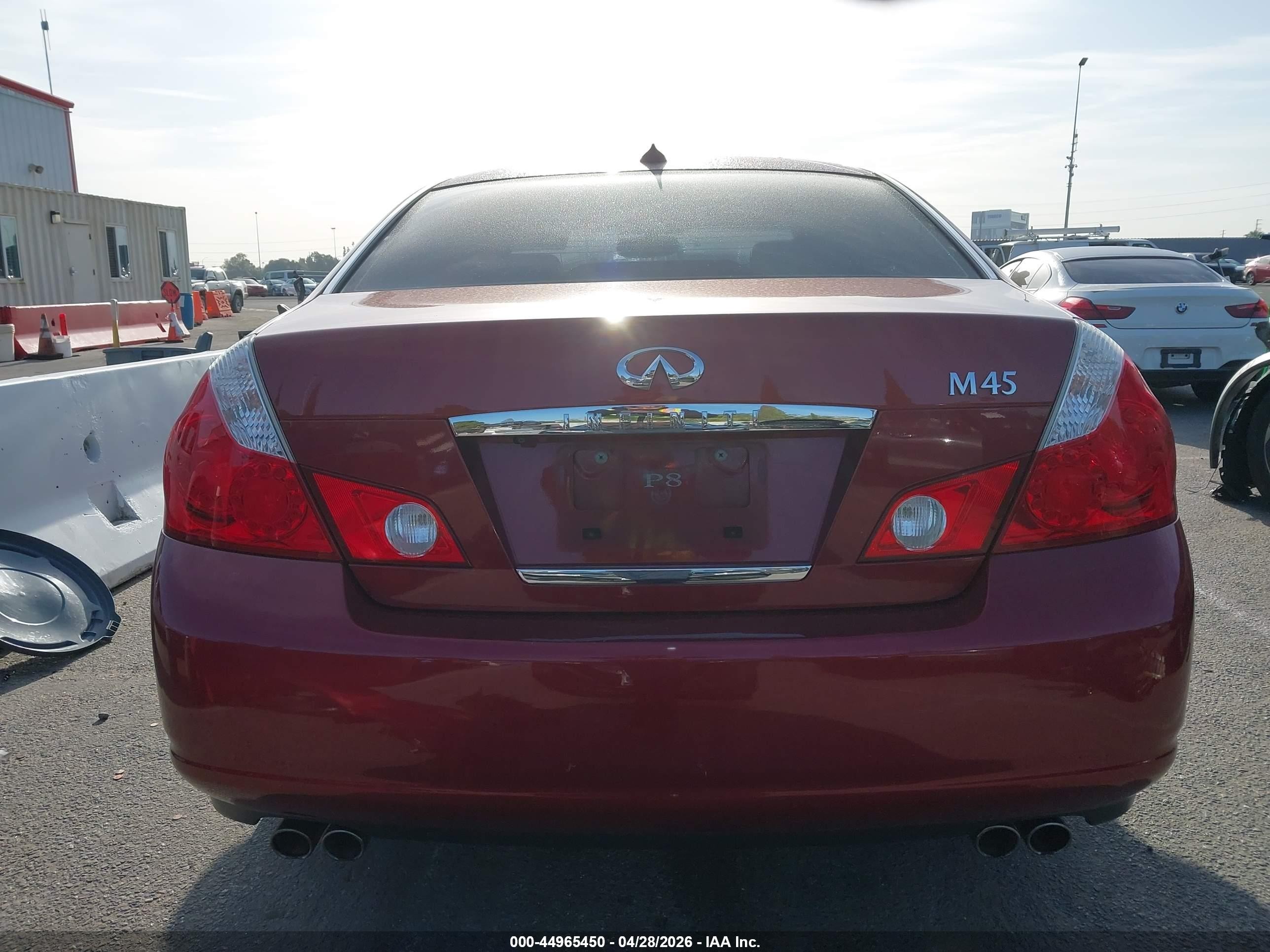 2006 Infiniti M45   Red vin: JNKBY01E76M202040