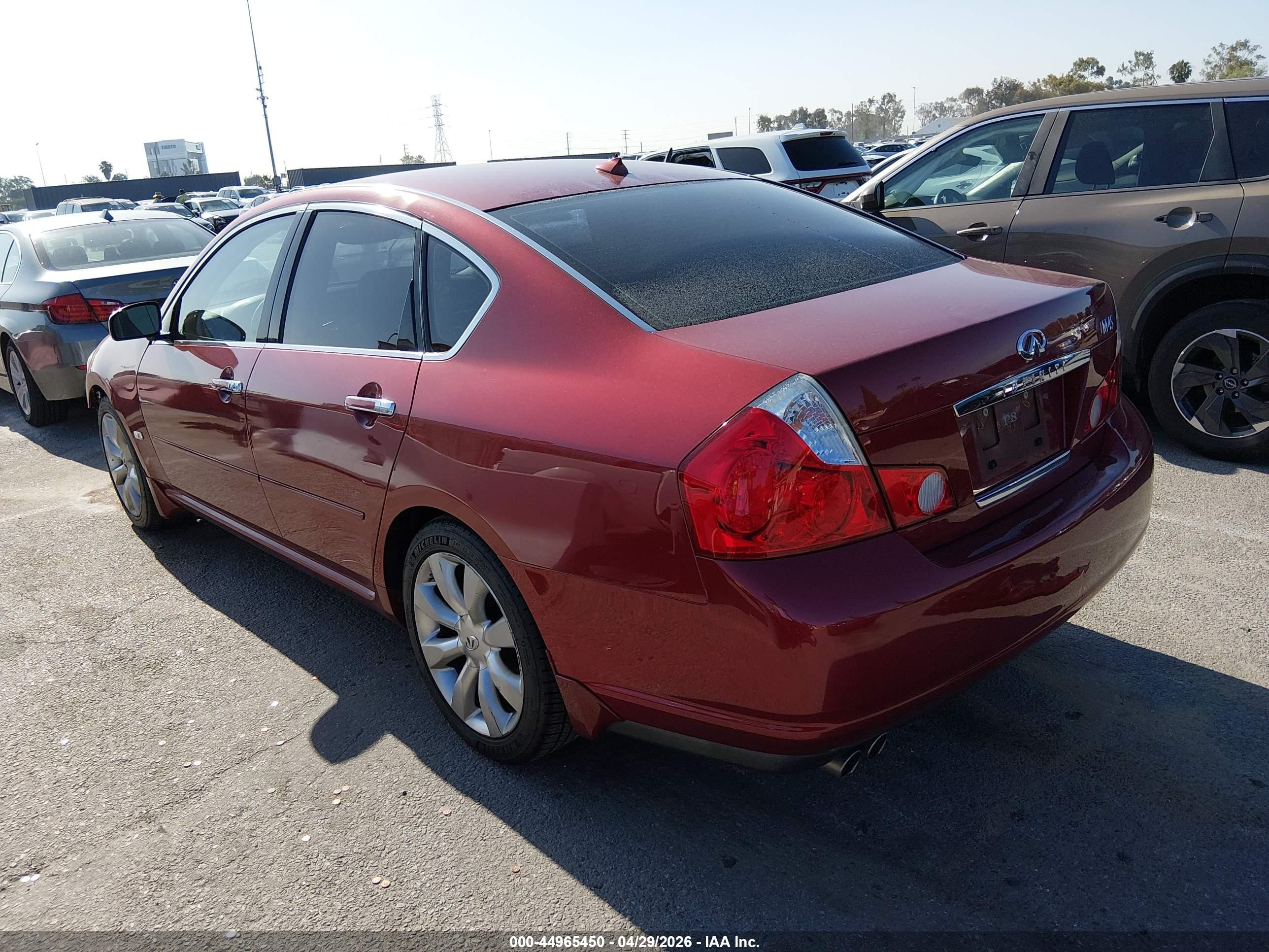 2006 Infiniti M45   Red vin: JNKBY01E76M202040