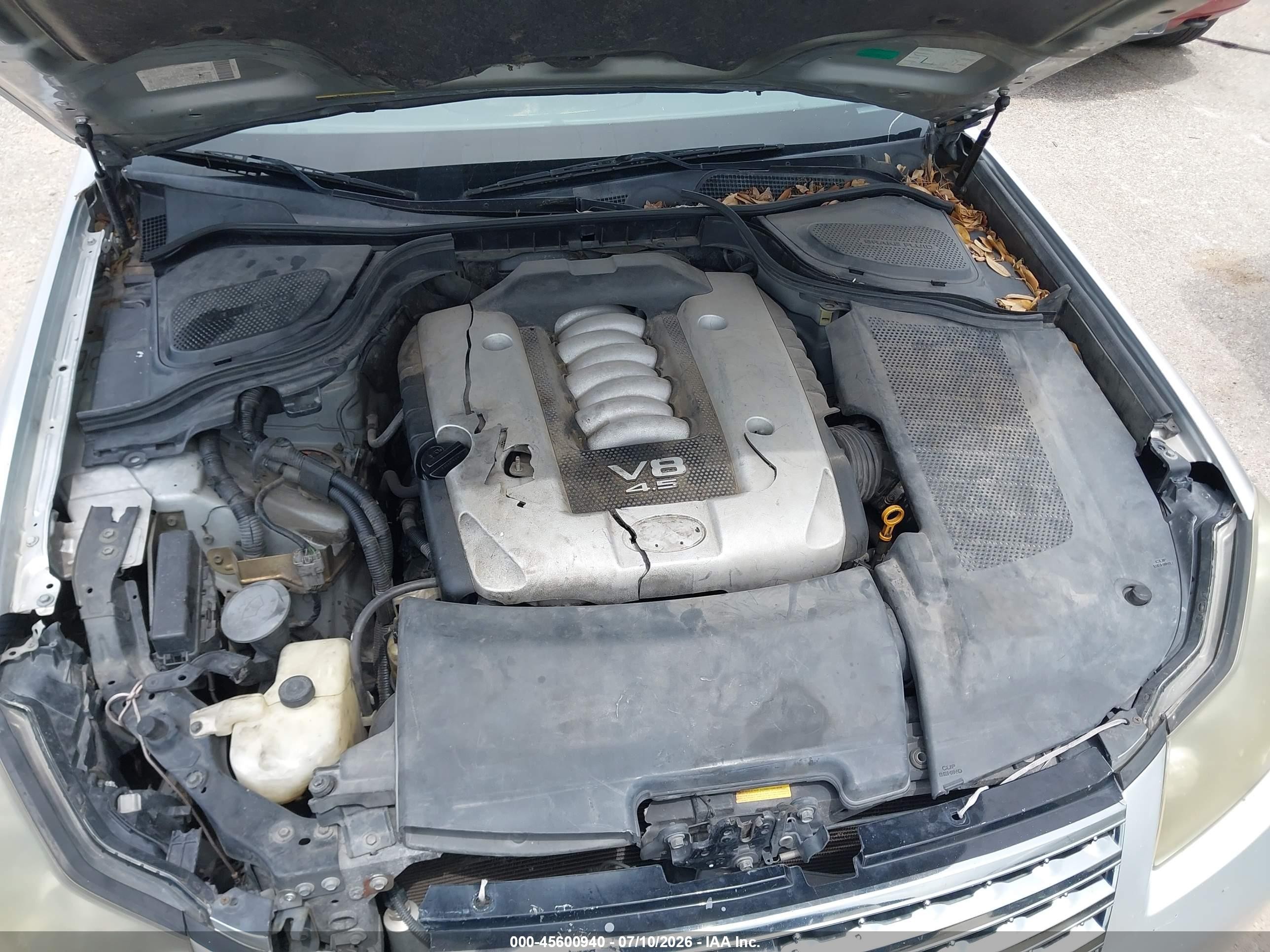 2006 Infiniti M45 Sport Silver vin: JNKBY01E76M205164