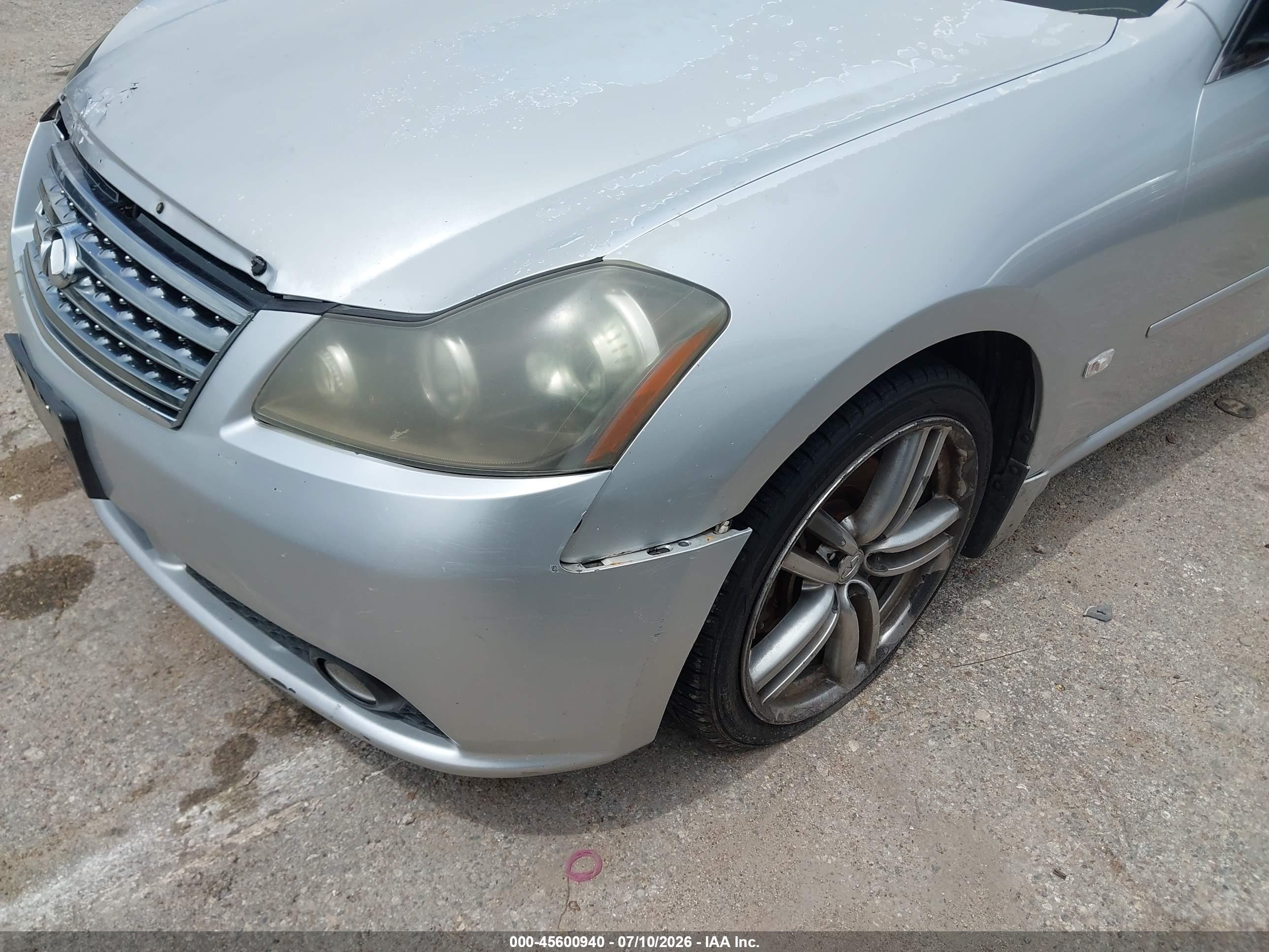 2006 Infiniti M45 Sport Silver vin: JNKBY01E76M205164
