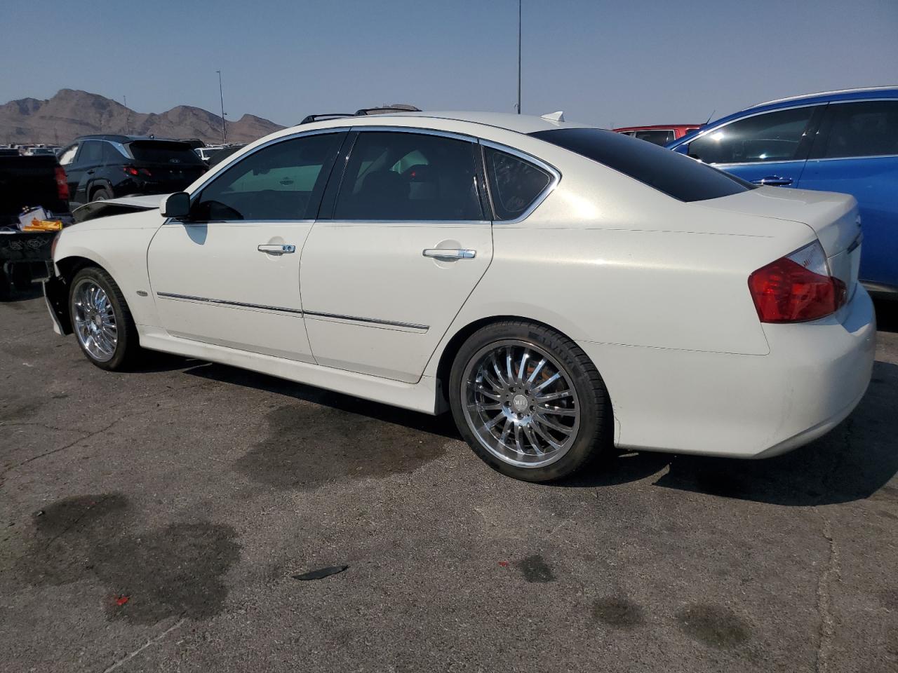 2008 Infiniti M45 Base White vin: JNKBY01E78M500199
