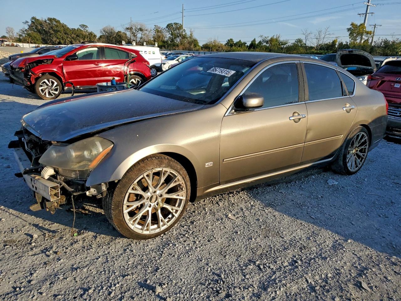 2006 Infiniti M45 Base Gray vin: JNKBY01E86M201771