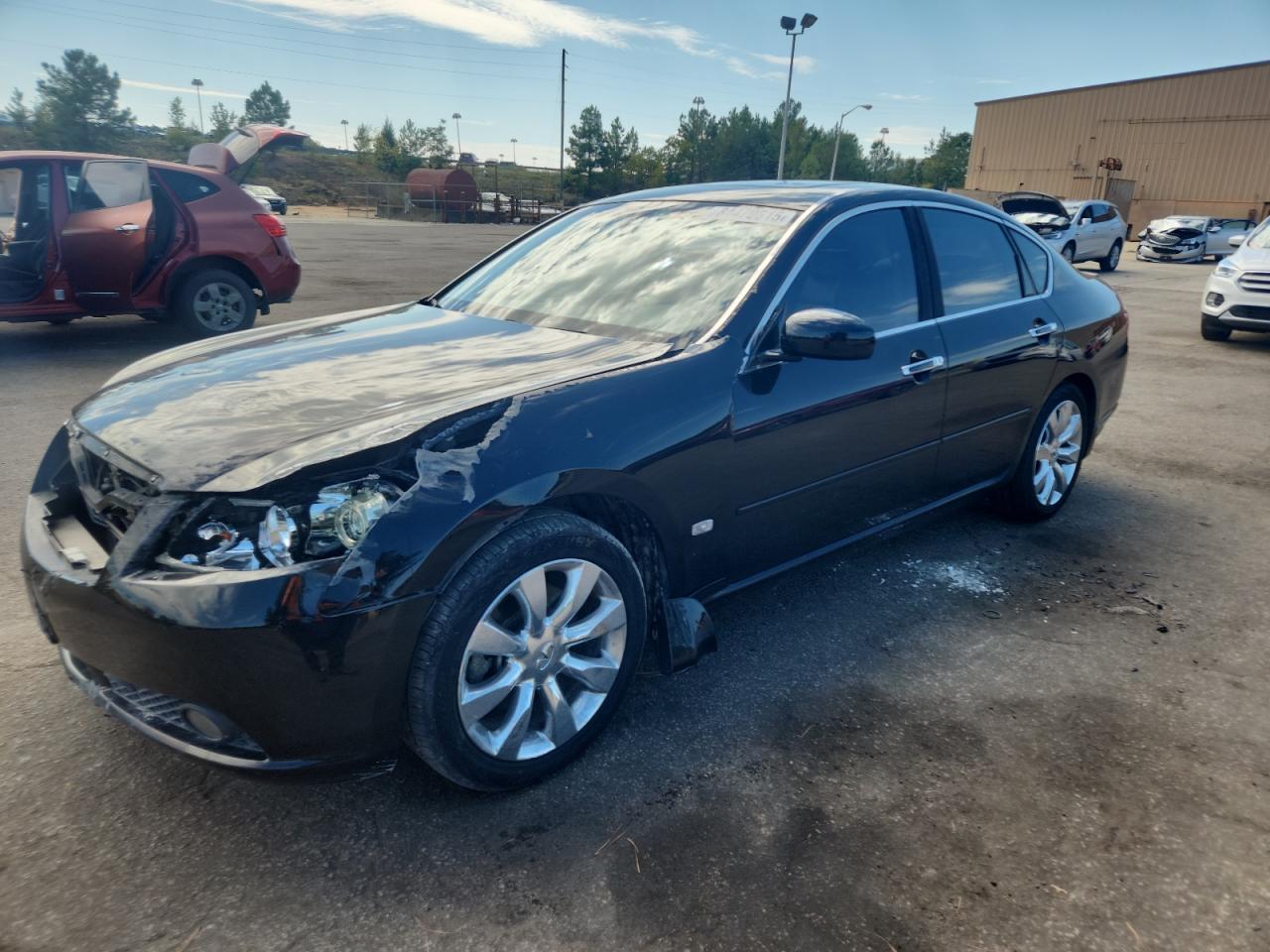 2006 Infiniti M45 Base Black vin: JNKBY01E86M204850