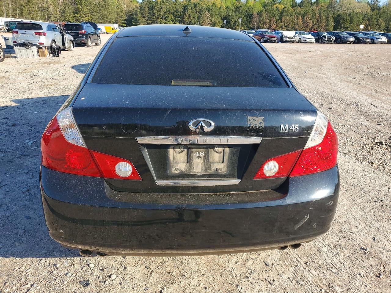 2006 Infiniti M45 Base Black vin: JNKBY01E86M207084