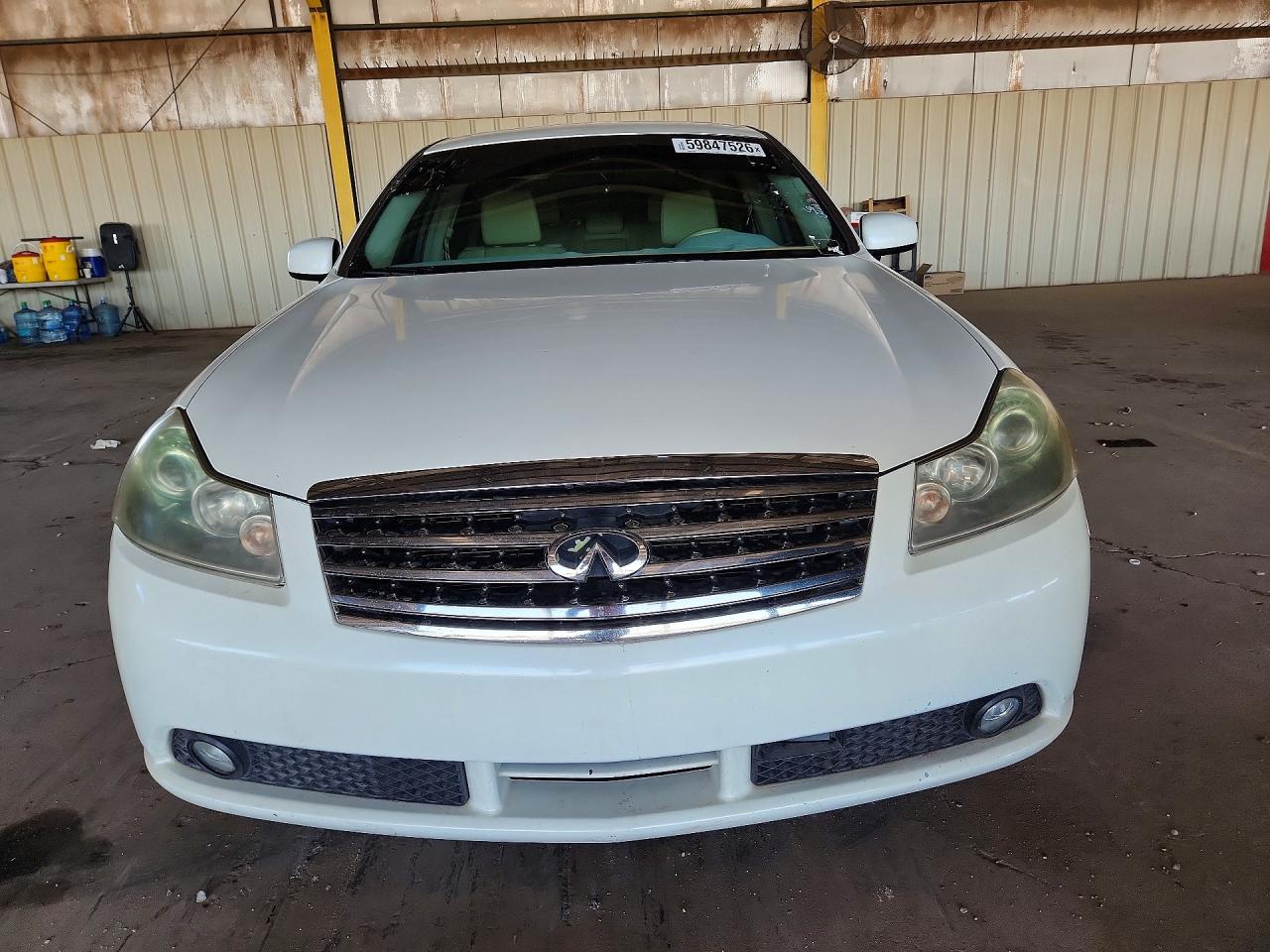 2007 Infiniti M45 Base White vin: JNKBY01E87M401230