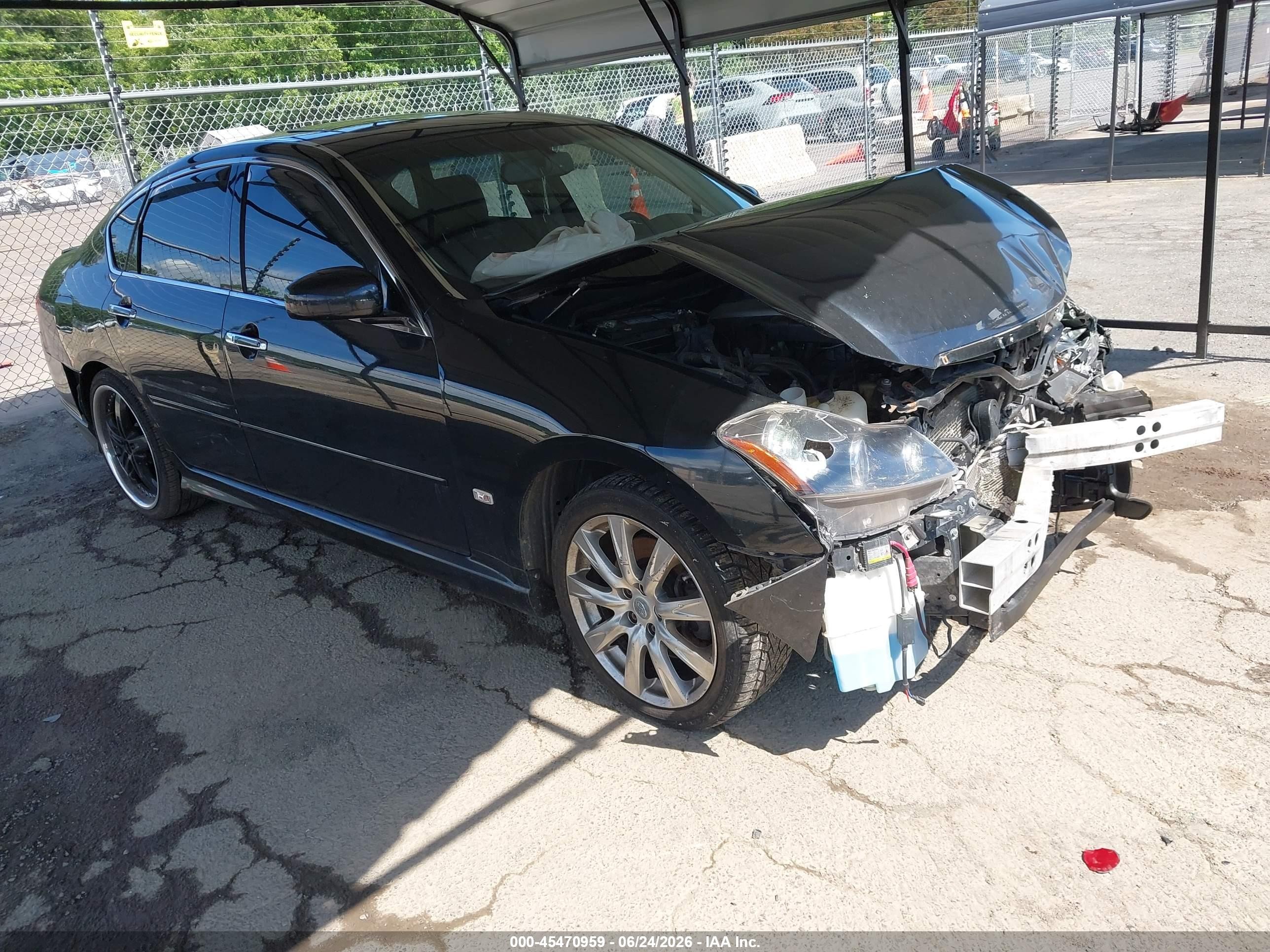 2007 Infiniti M45 Sport Черный vin: JNKBY01E87M403222