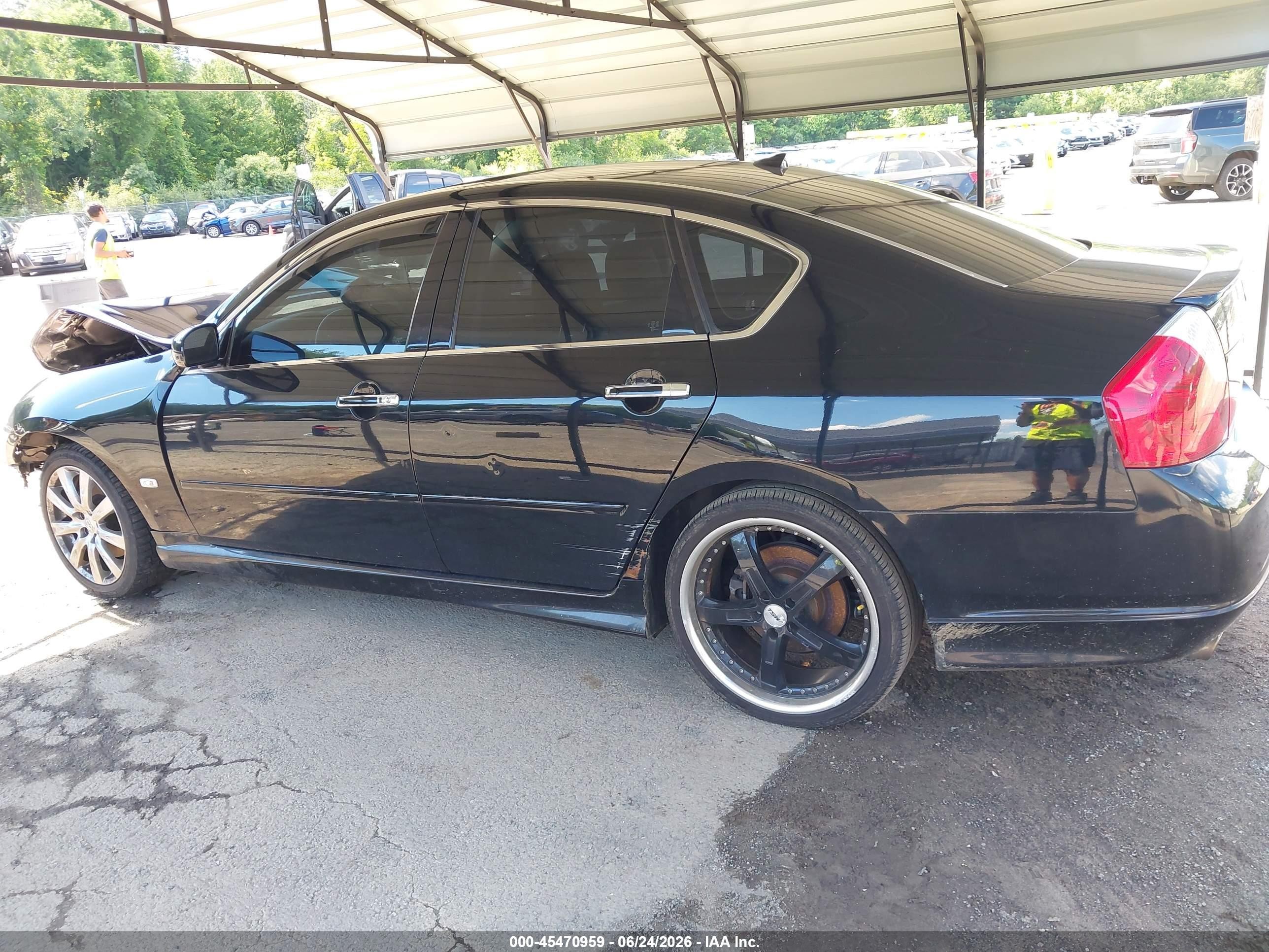 2007 Infiniti M45 Sport Черный vin: JNKBY01E87M403222
