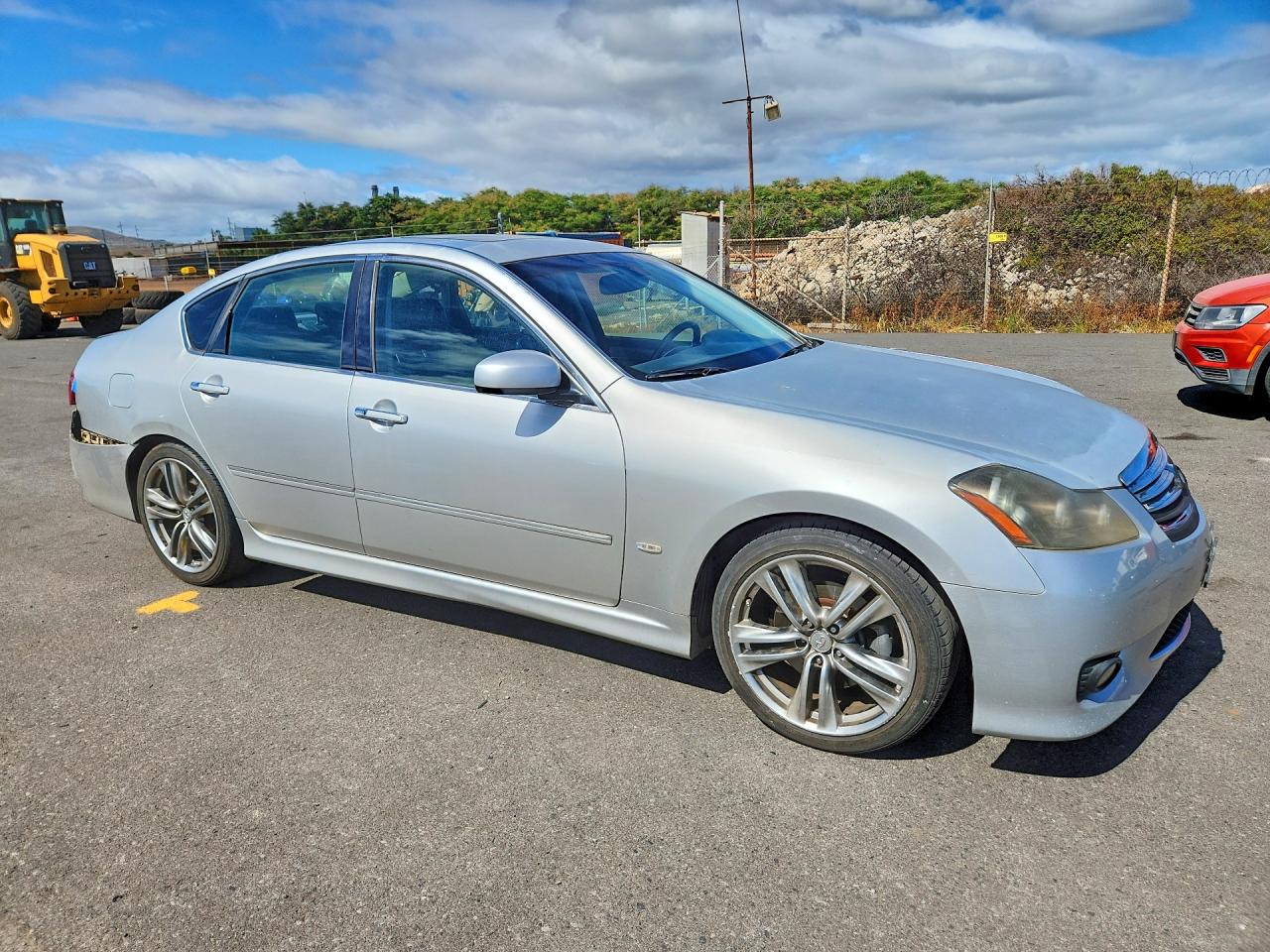 2008 Infiniti M45 Base Silver vin: JNKBY01E88M500096
