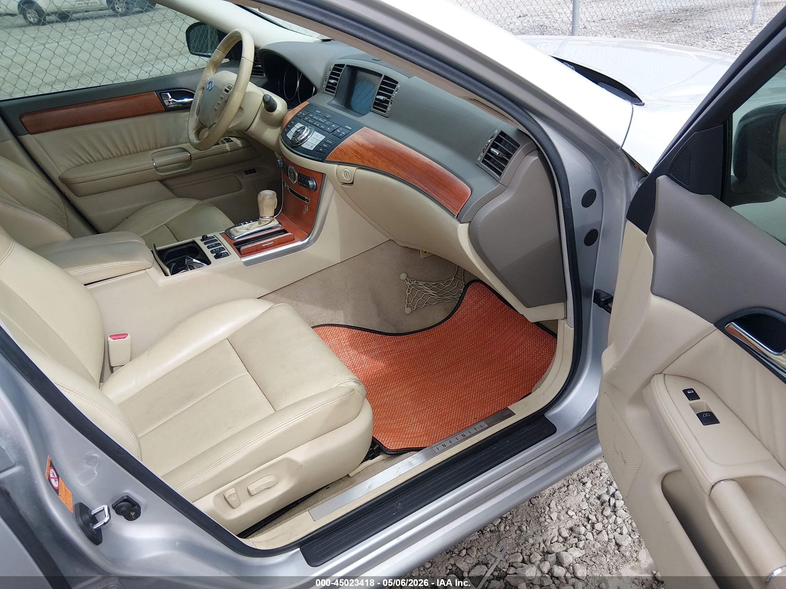 2006 Infiniti M45   Серебряный vin: JNKBY01E96M201035