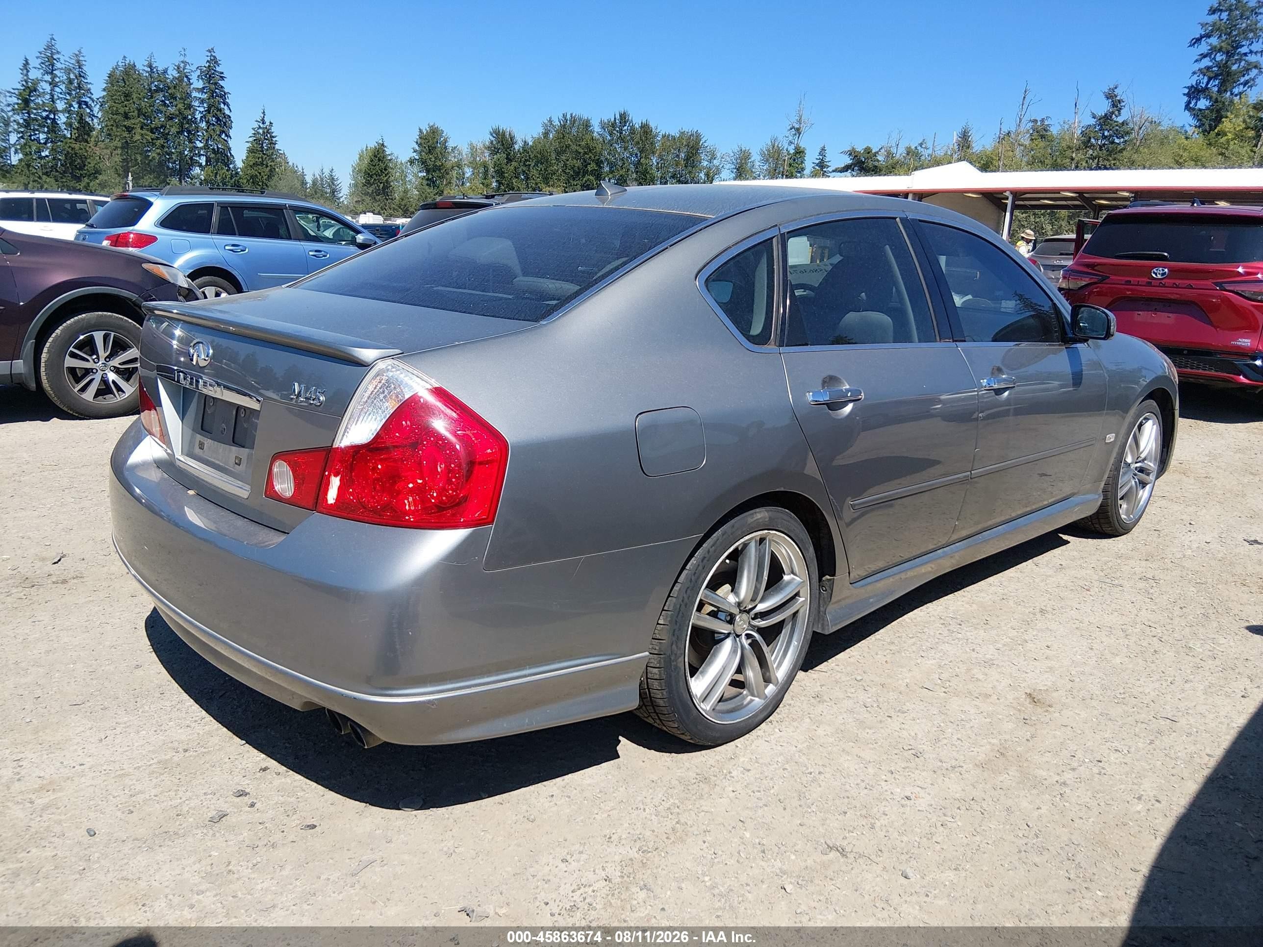 2006 Infiniti M45 Sport Gray vin: JNKBY01E96M206994