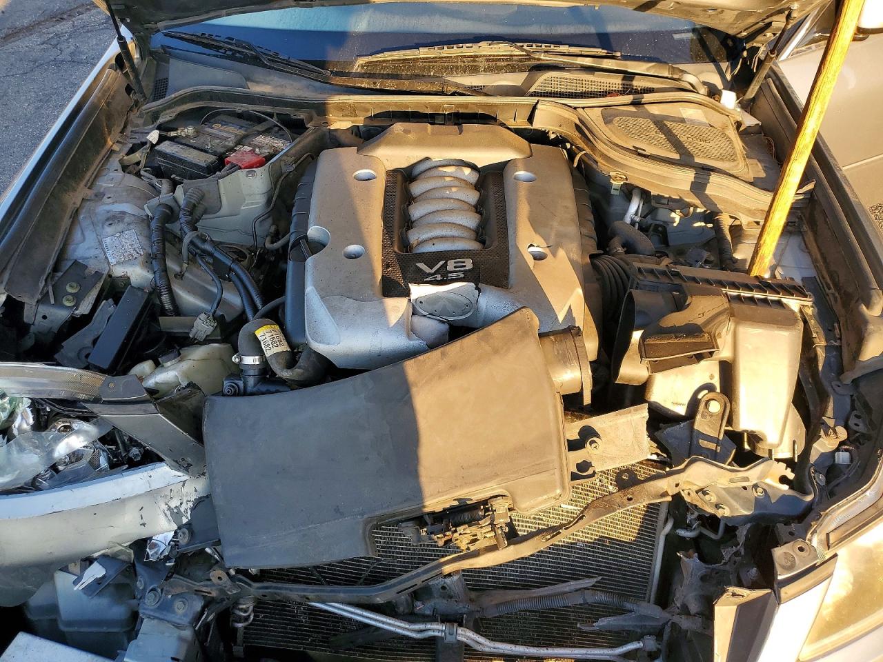2007 Infiniti M45 Base Серый vin: JNKBY01E97M401592