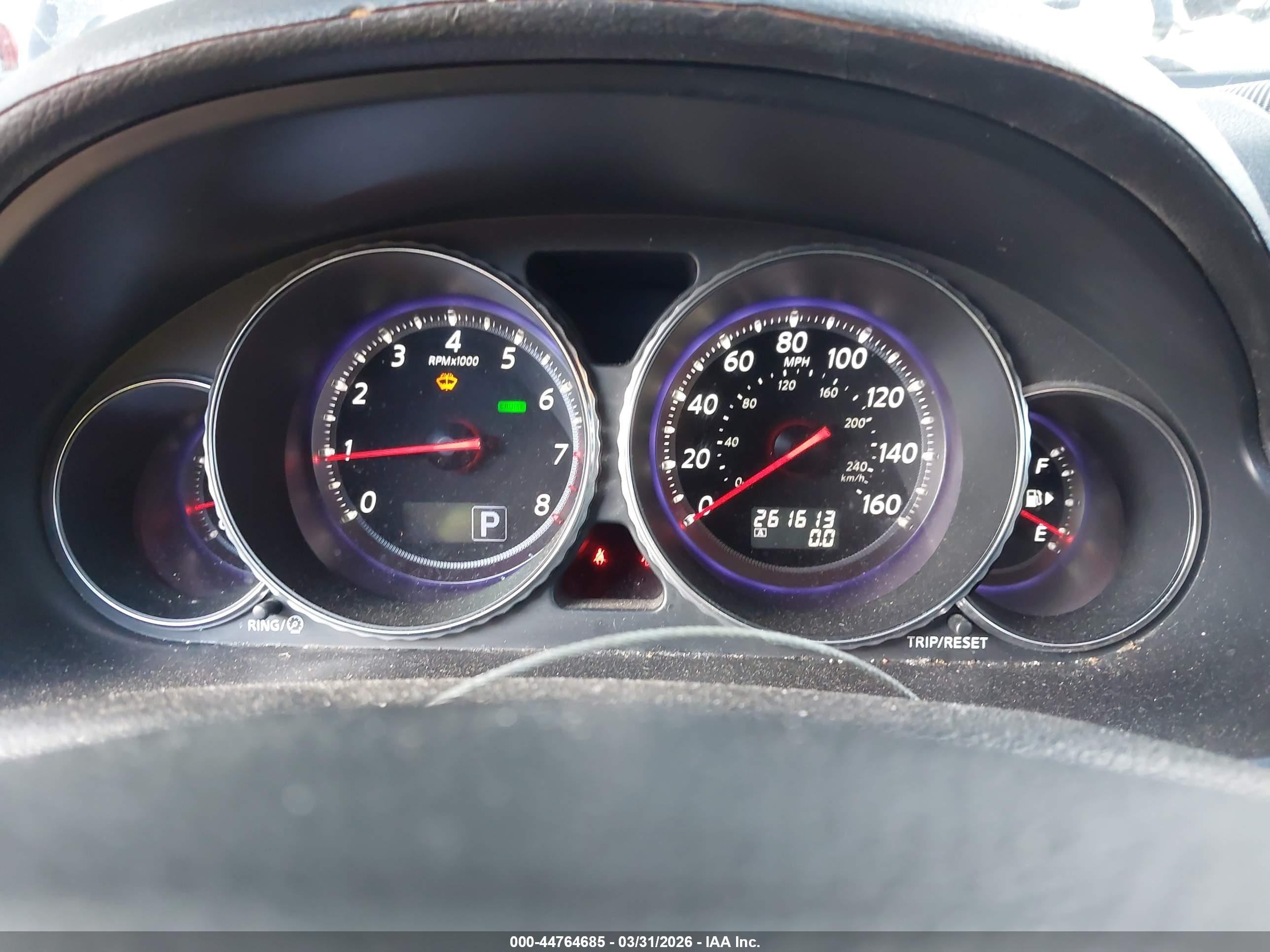 2008 Infiniti M45   Black vin: JNKBY01E98M500074