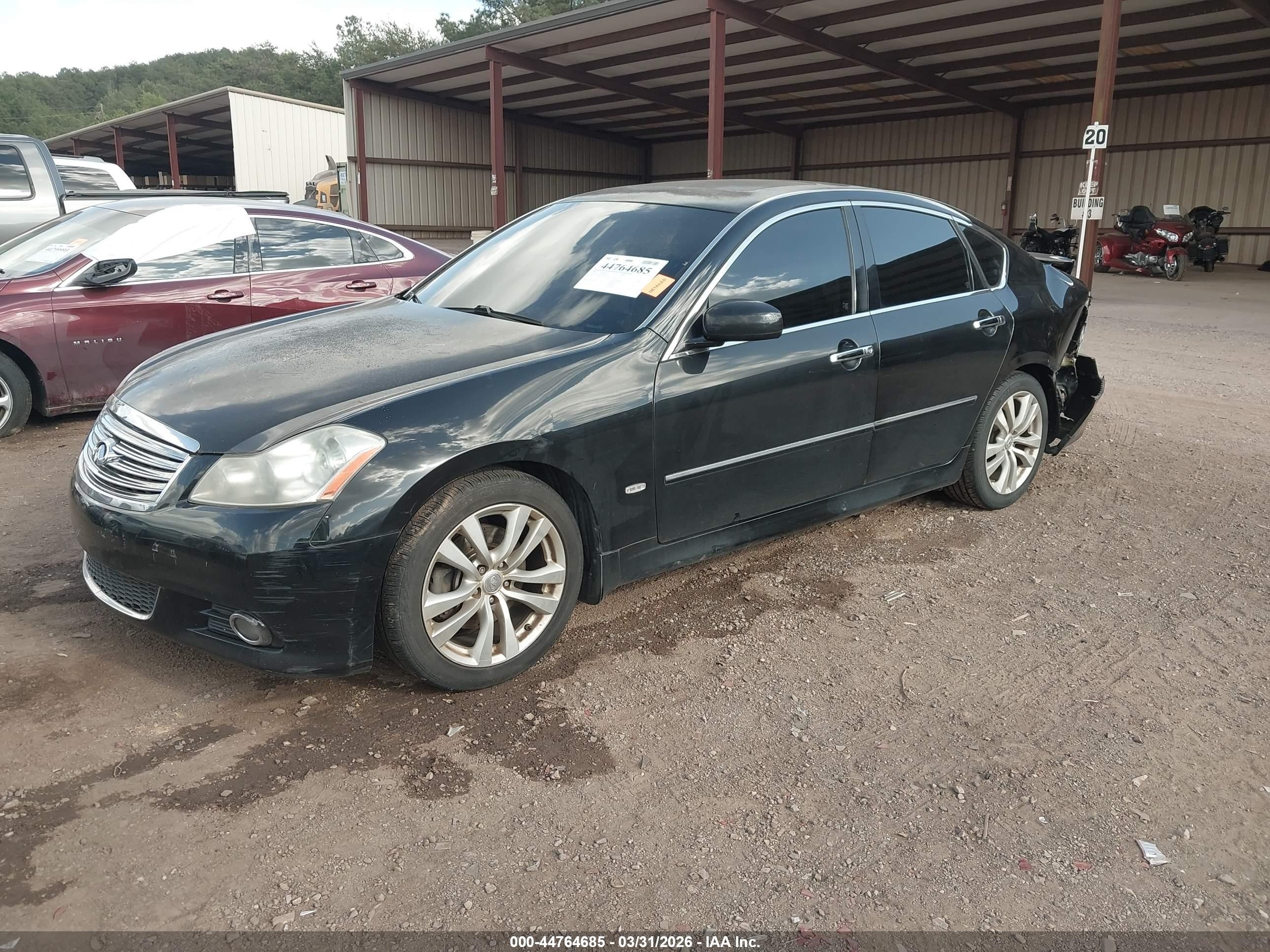 2008 Infiniti M45   Black vin: JNKBY01E98M500074