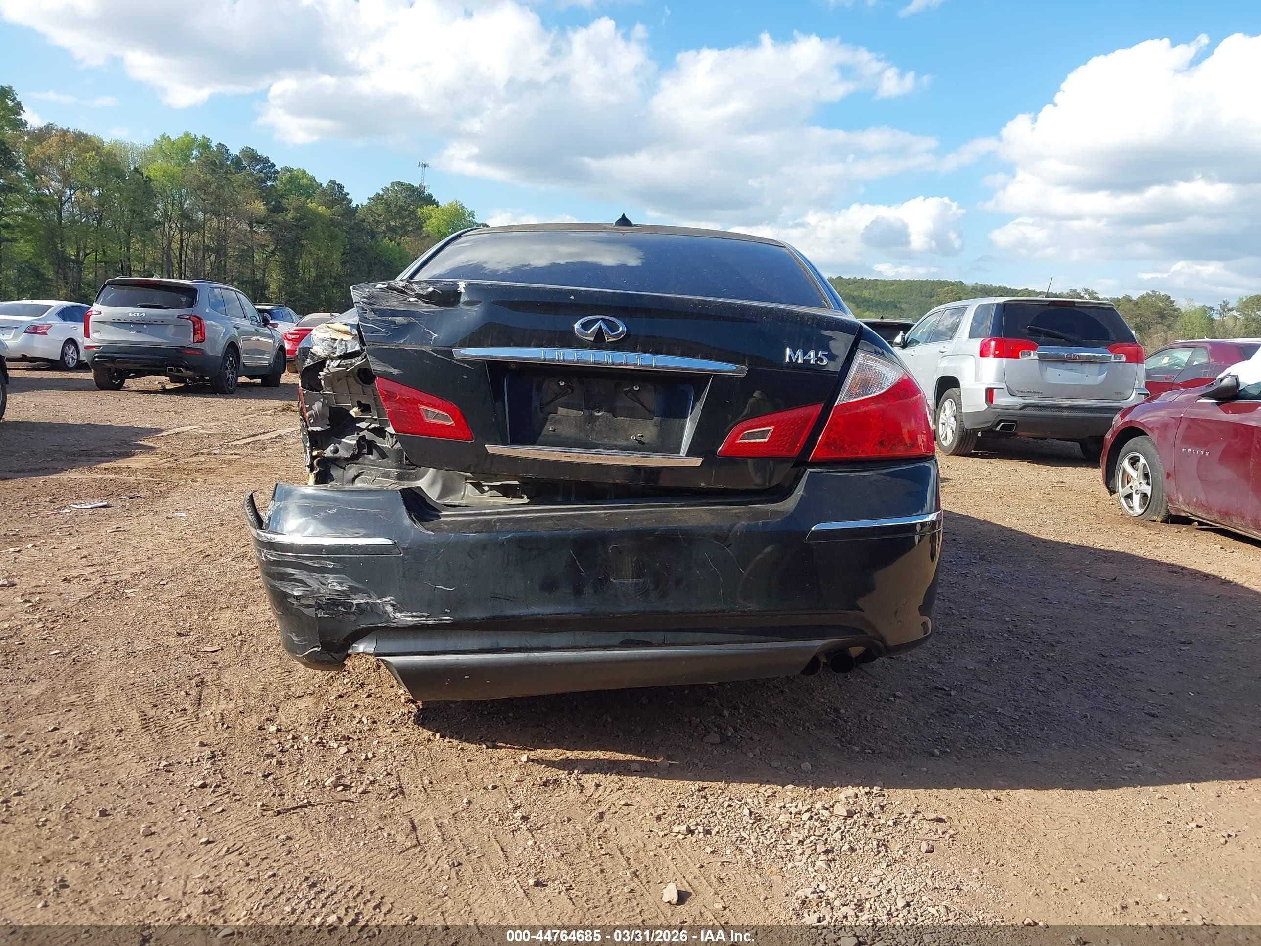 2008 Infiniti M45   Black vin: JNKBY01E98M500074