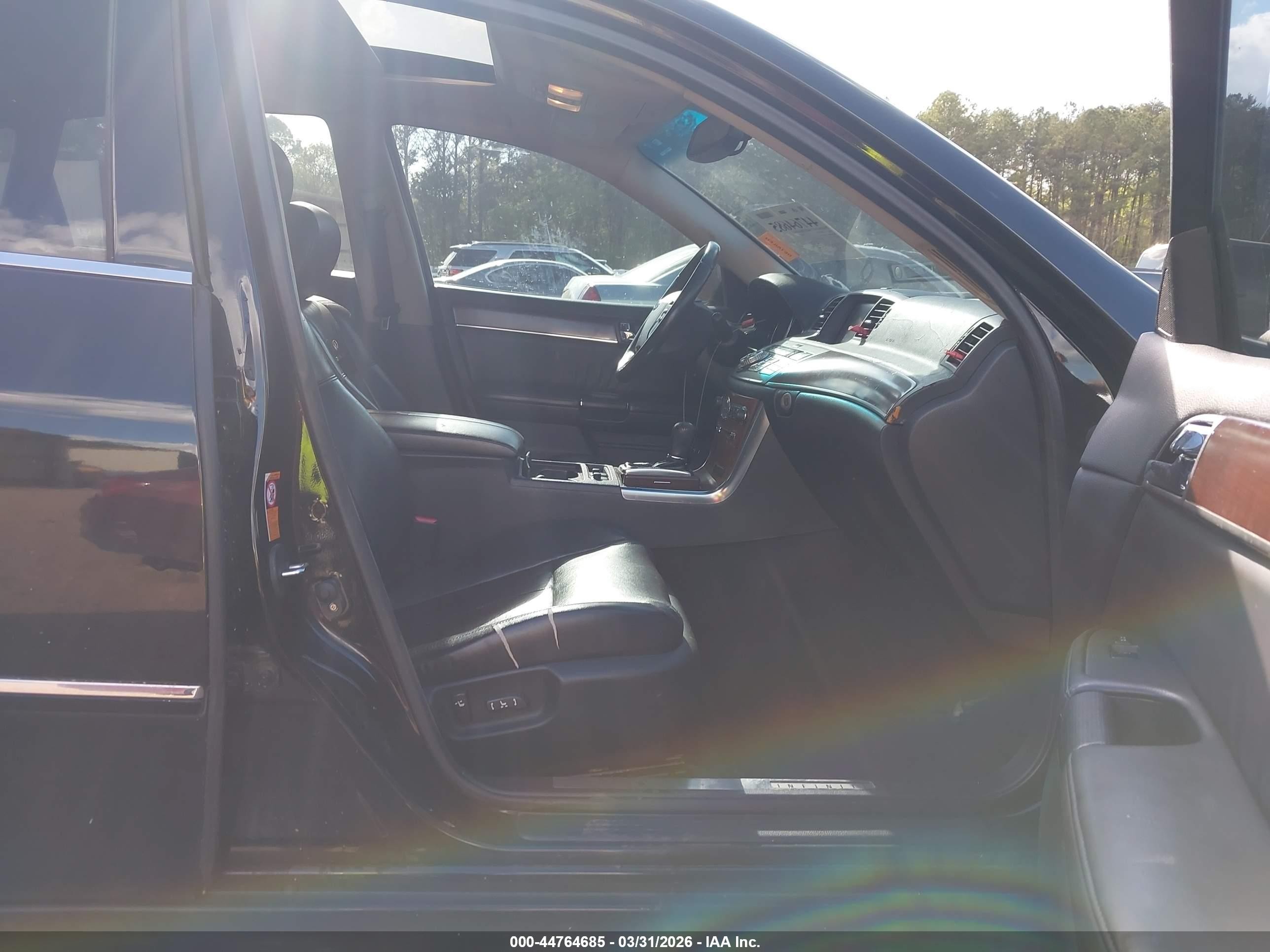 2008 Infiniti M45   Black vin: JNKBY01E98M500074