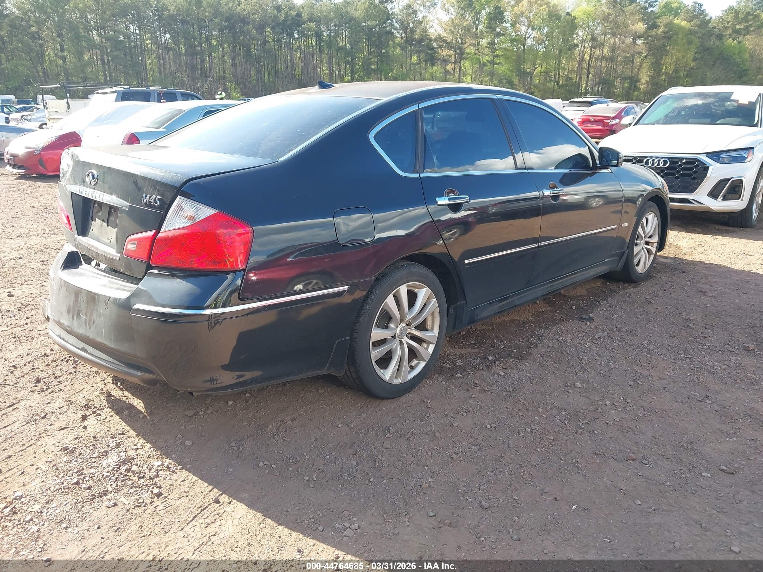 2008 Infiniti M45   Black vin: JNKBY01E98M500074