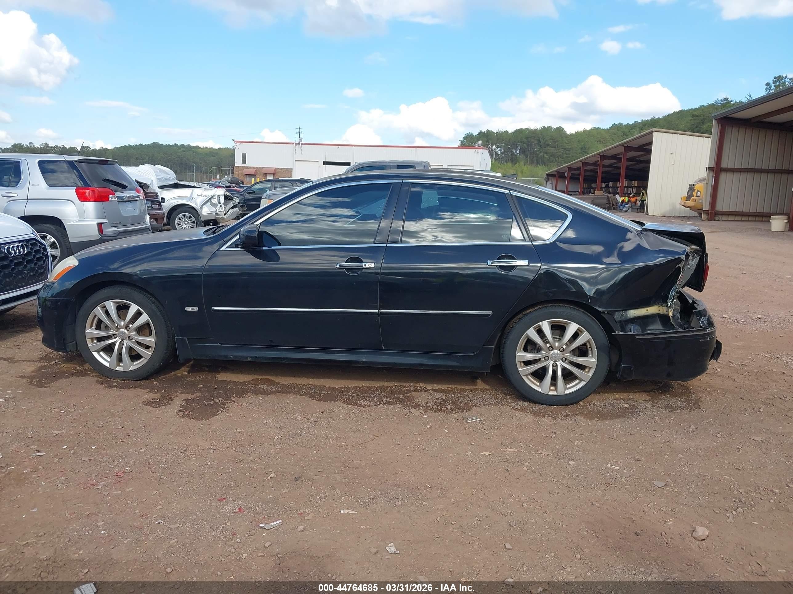 2008 Infiniti M45   Black vin: JNKBY01E98M500074