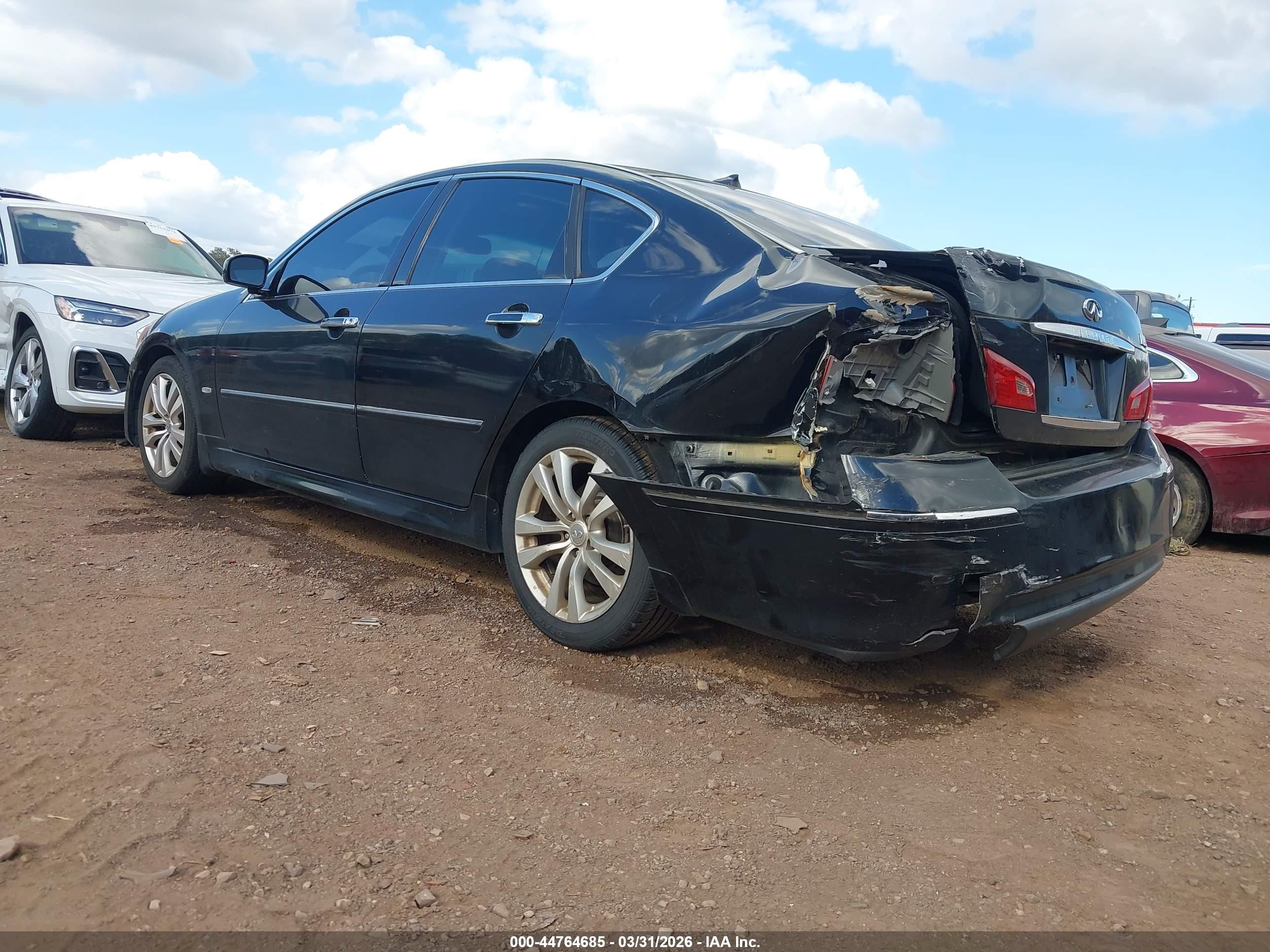 2008 Infiniti M45   Black vin: JNKBY01E98M500074