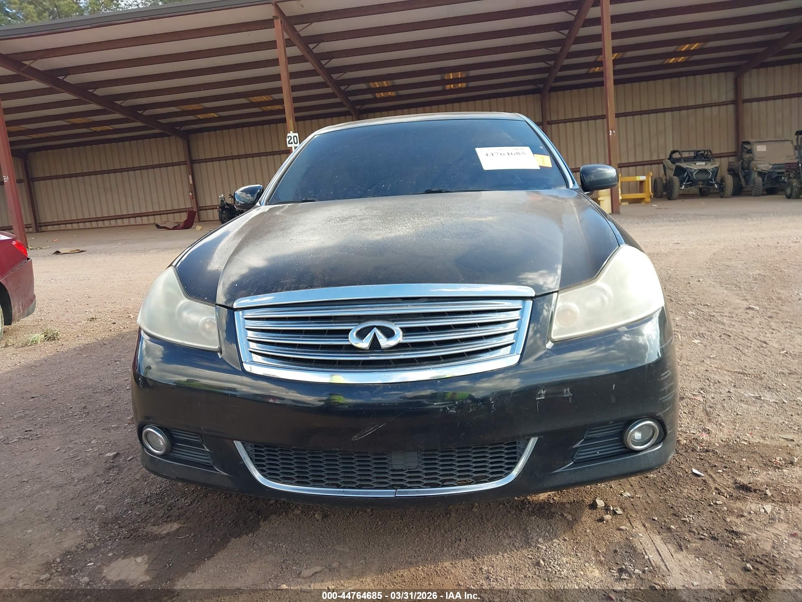 2008 Infiniti M45   Black vin: JNKBY01E98M500074