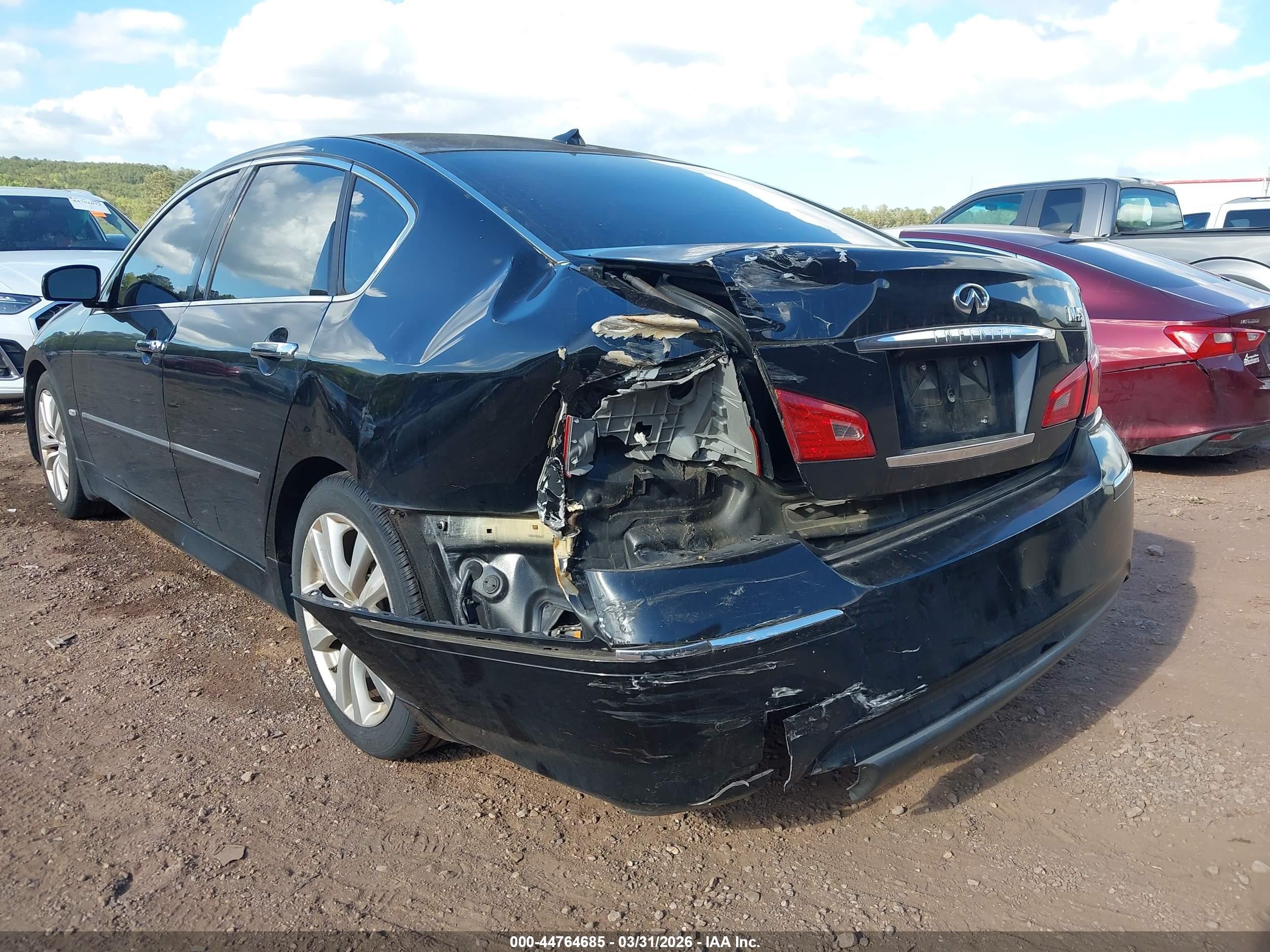 2008 Infiniti M45   Black vin: JNKBY01E98M500074
