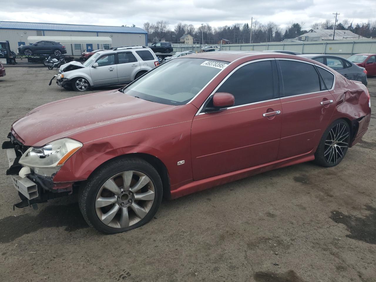 2006 Infiniti M45 Base Red vin: JNKBY01EX6M202534
