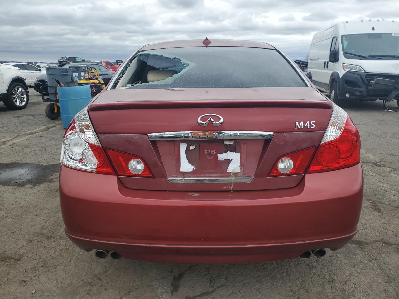 2006 Infiniti M45 Base Red vin: JNKBY01EX6M202534