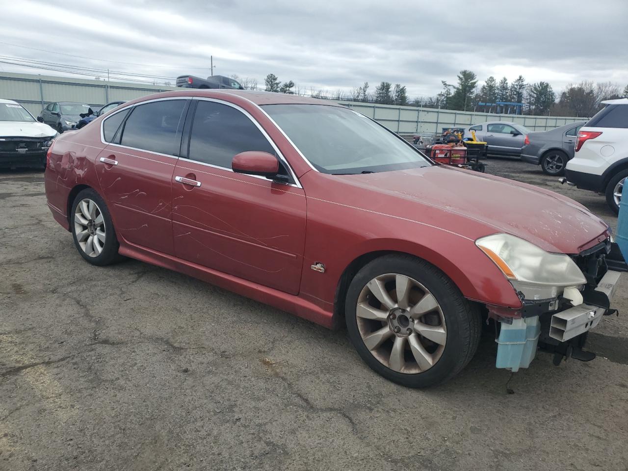 2006 Infiniti M45 Base Red vin: JNKBY01EX6M202534