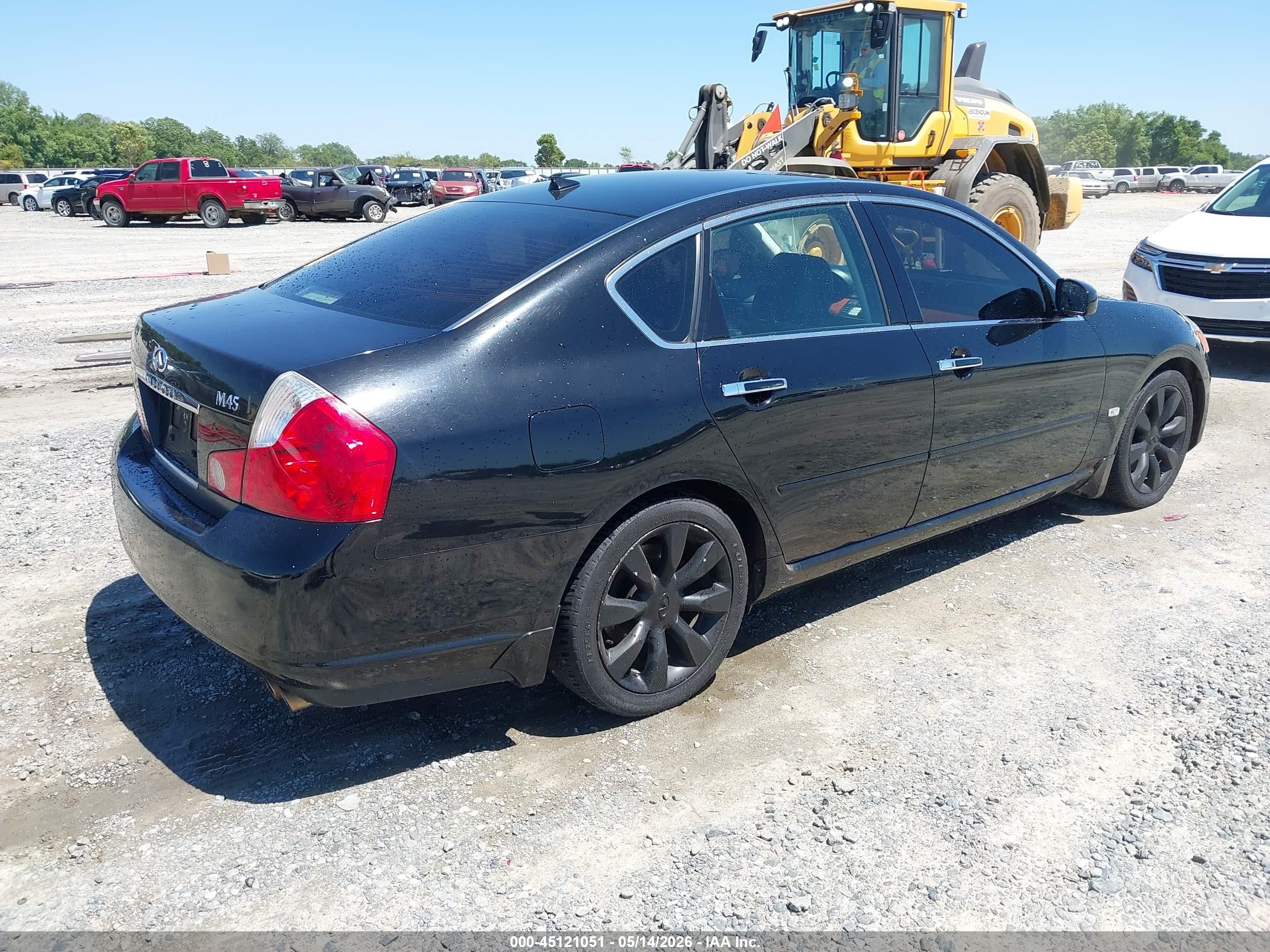 2006 Infiniti M45   Черный vin: JNKBY01EX6M206177