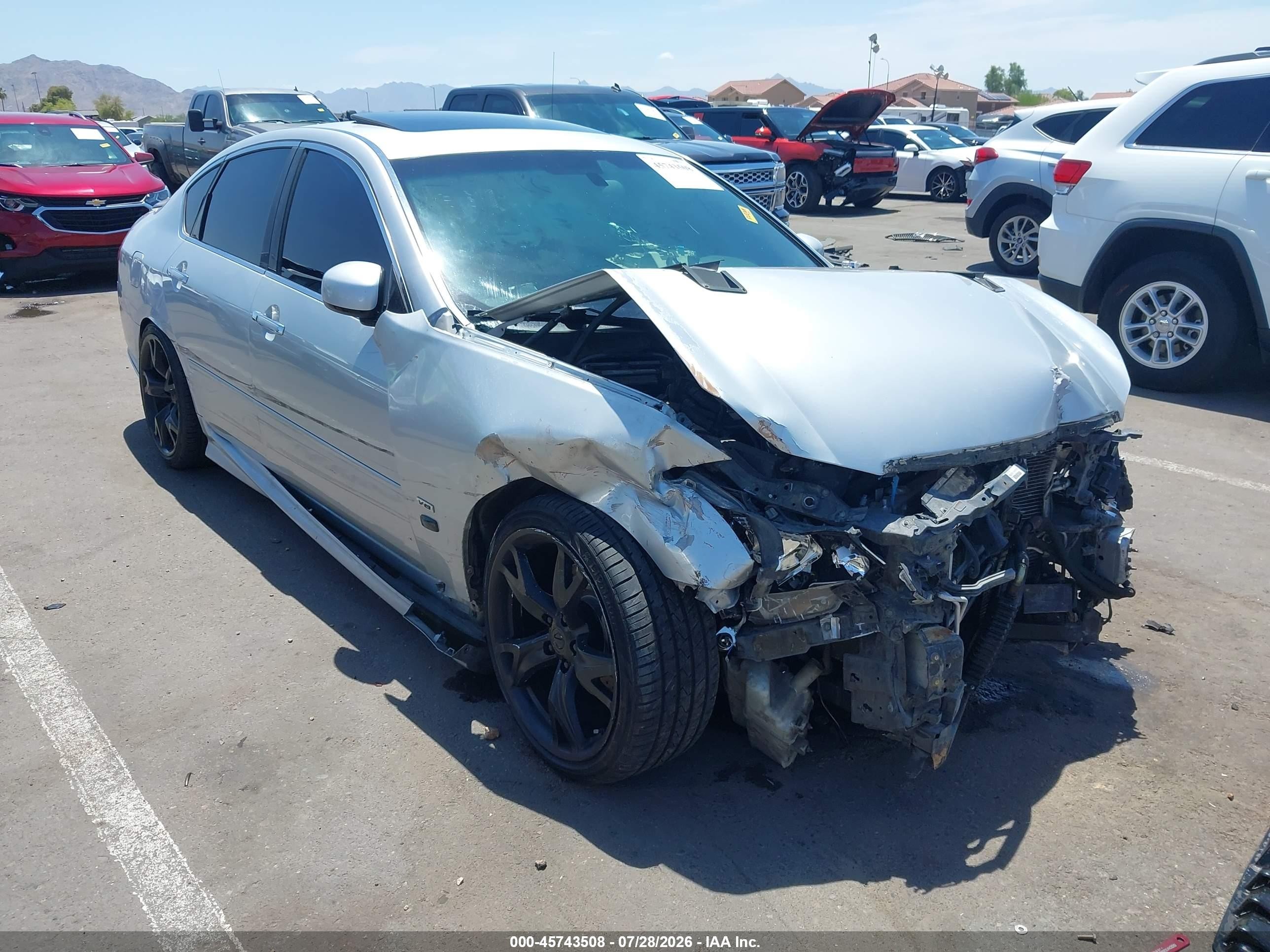 2006 Infiniti M45 Sport Silver vin: JNKBY01EX6M206955