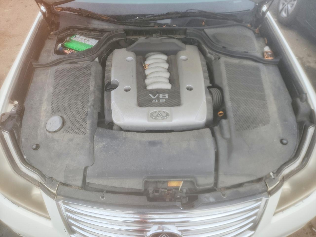 2008 Infiniti M45 Base White vin: JNKBY01EX8M500357