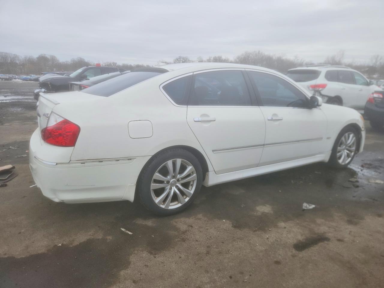 2008 Infiniti M45 Base White vin: JNKBY01EX8M500357