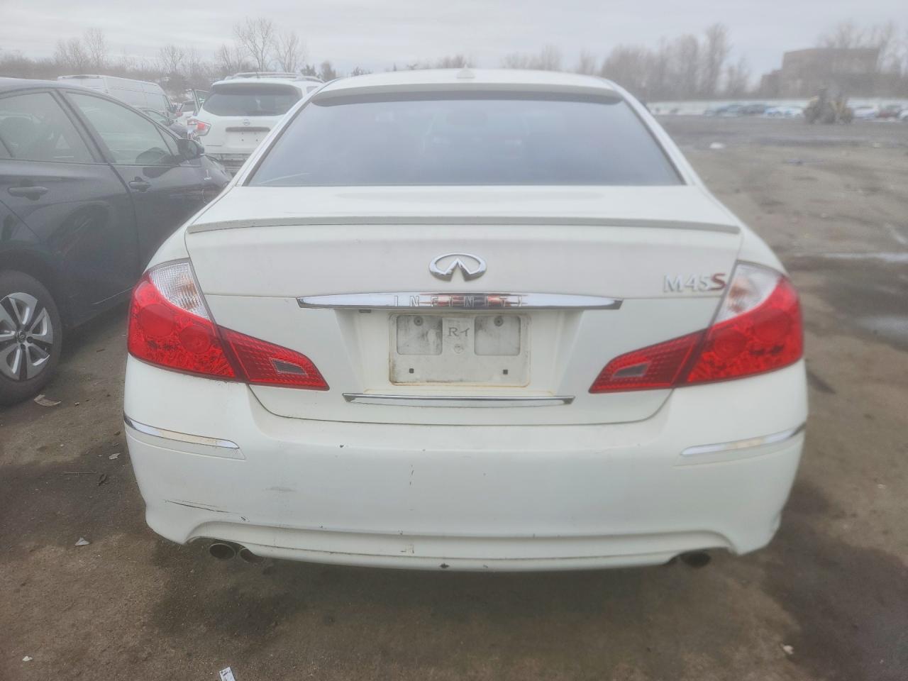 2008 Infiniti M45 Base White vin: JNKBY01EX8M500357