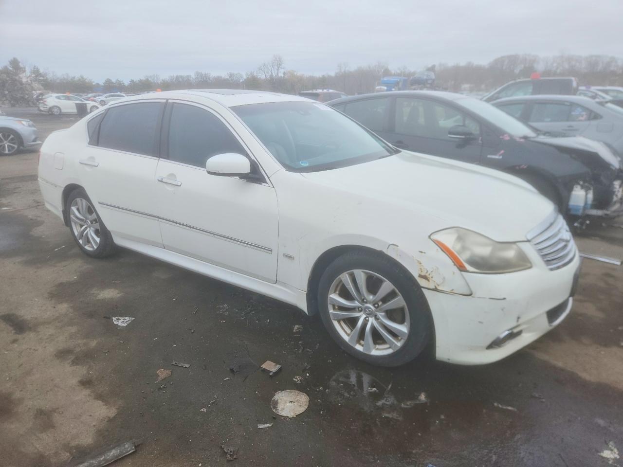 2008 Infiniti M45 Base White vin: JNKBY01EX8M500357
