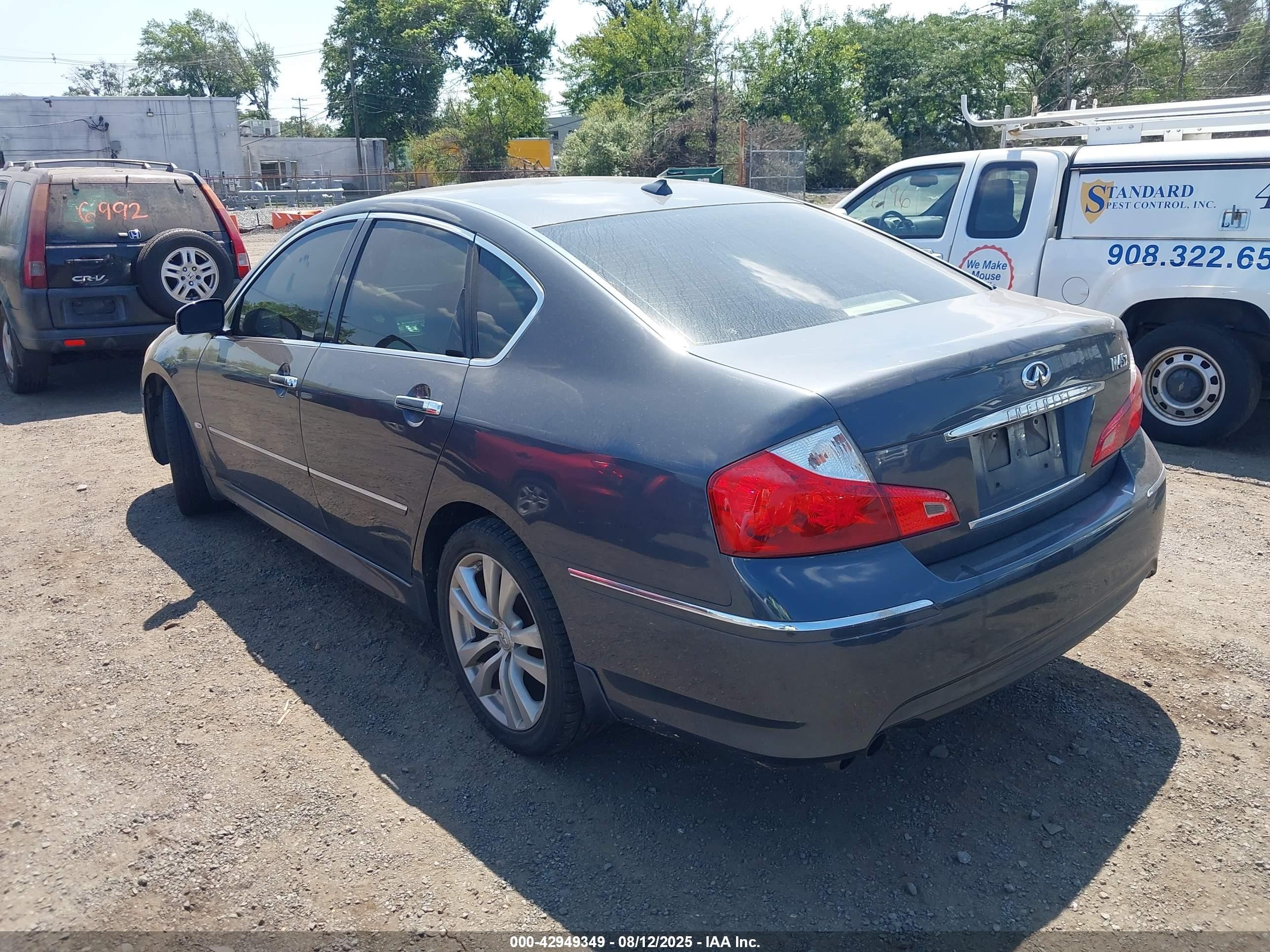 2008 Infiniti M45x   Gray vin: JNKBY01F08M550273