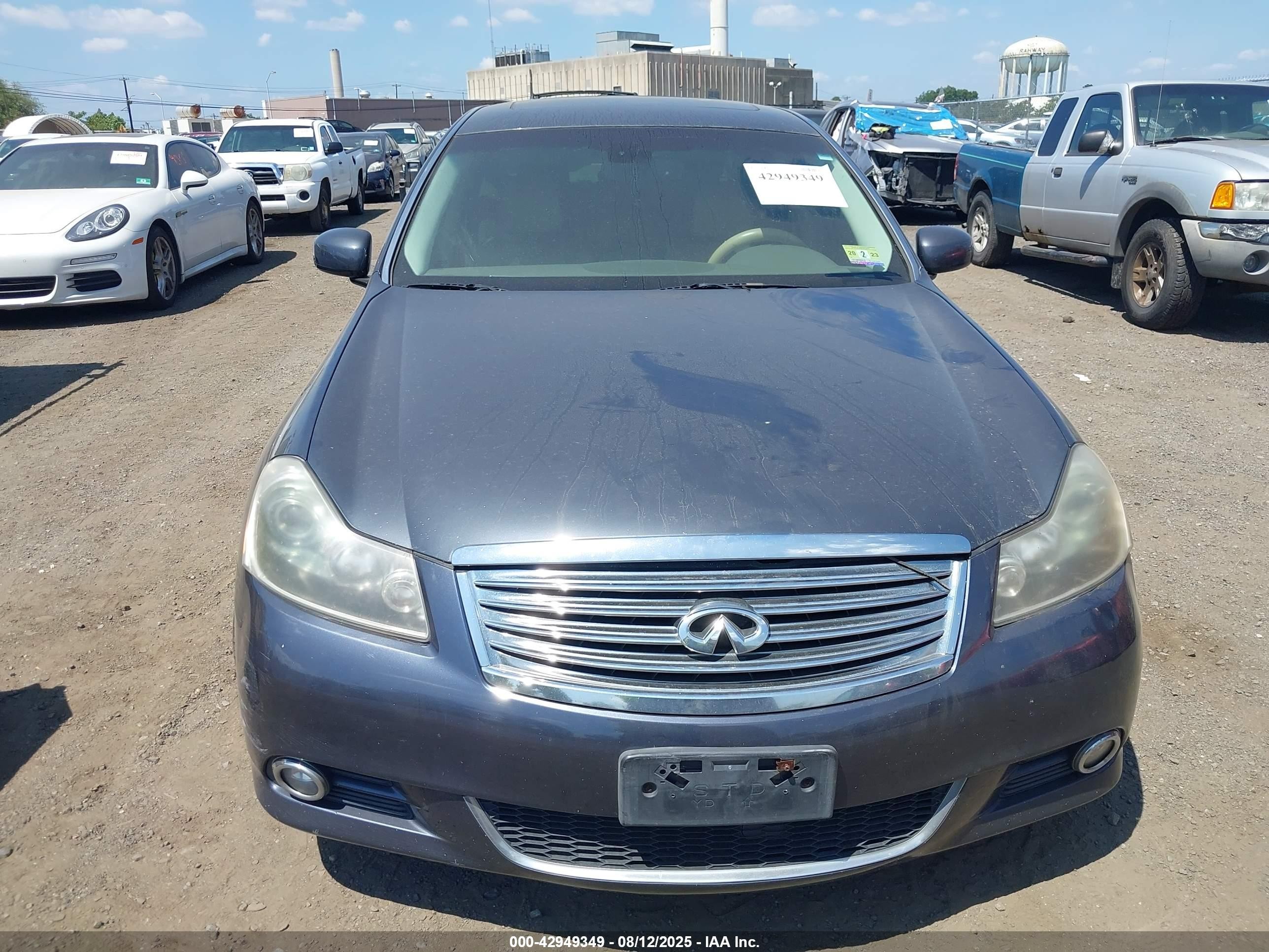 2008 Infiniti M45x   Gray vin: JNKBY01F08M550273
