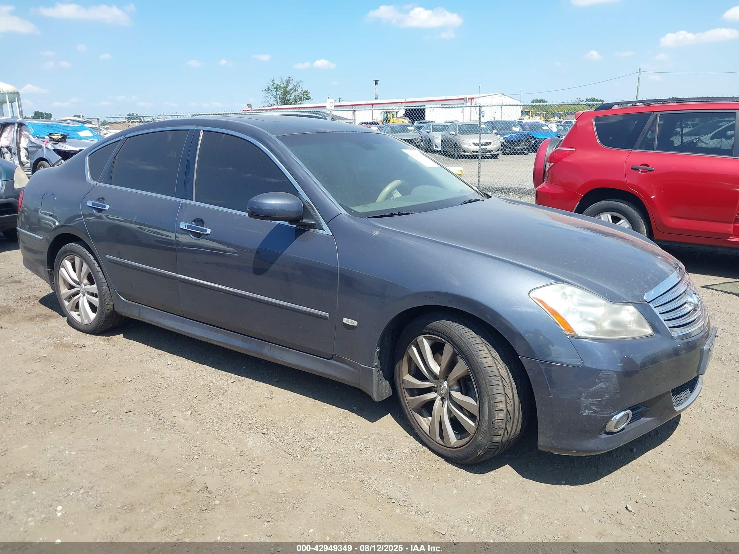 2008 Infiniti M45x   Gray vin: JNKBY01F08M550273