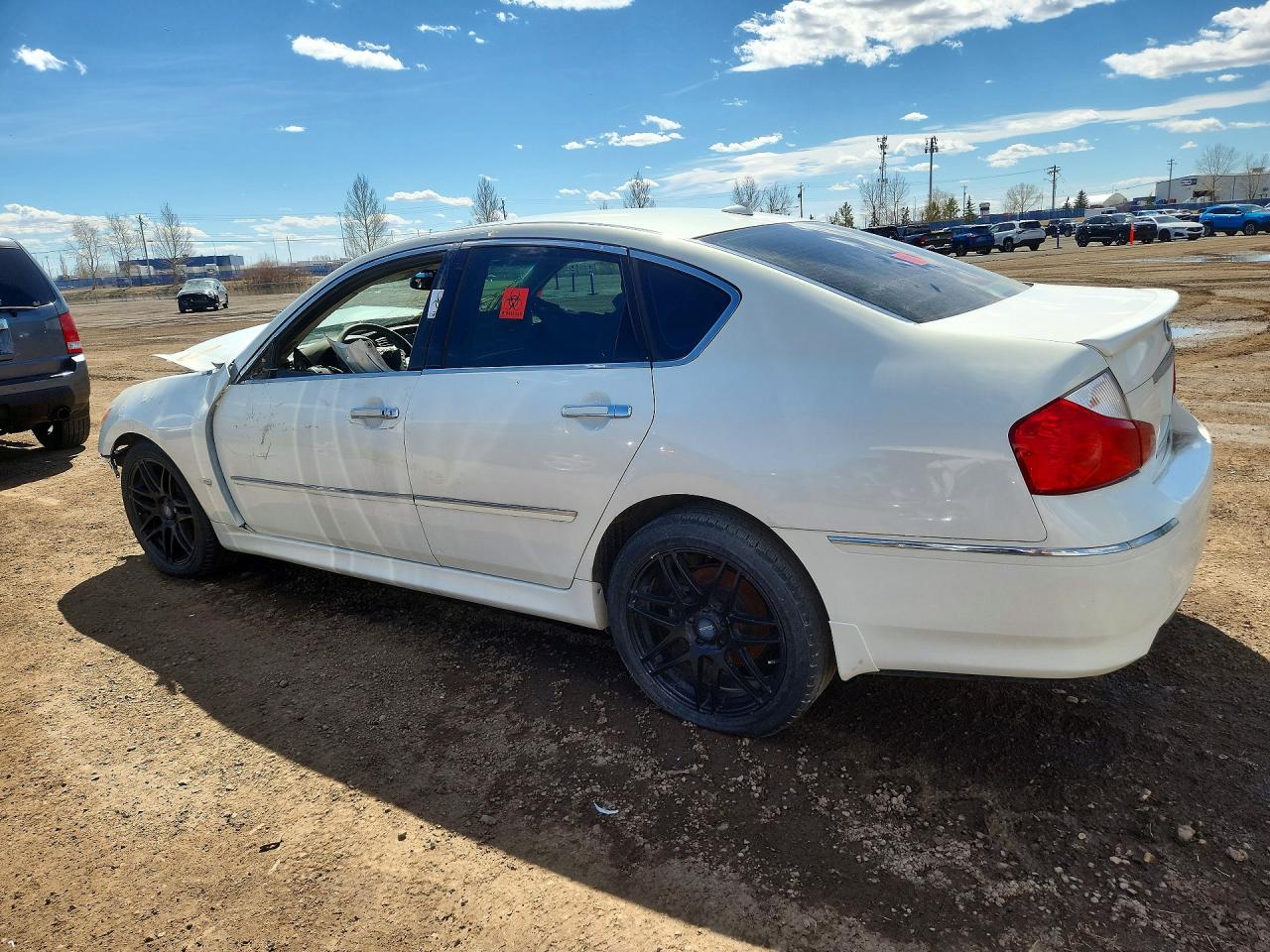 2008 Infiniti M45 X White vin: JNKBY01F28M550999