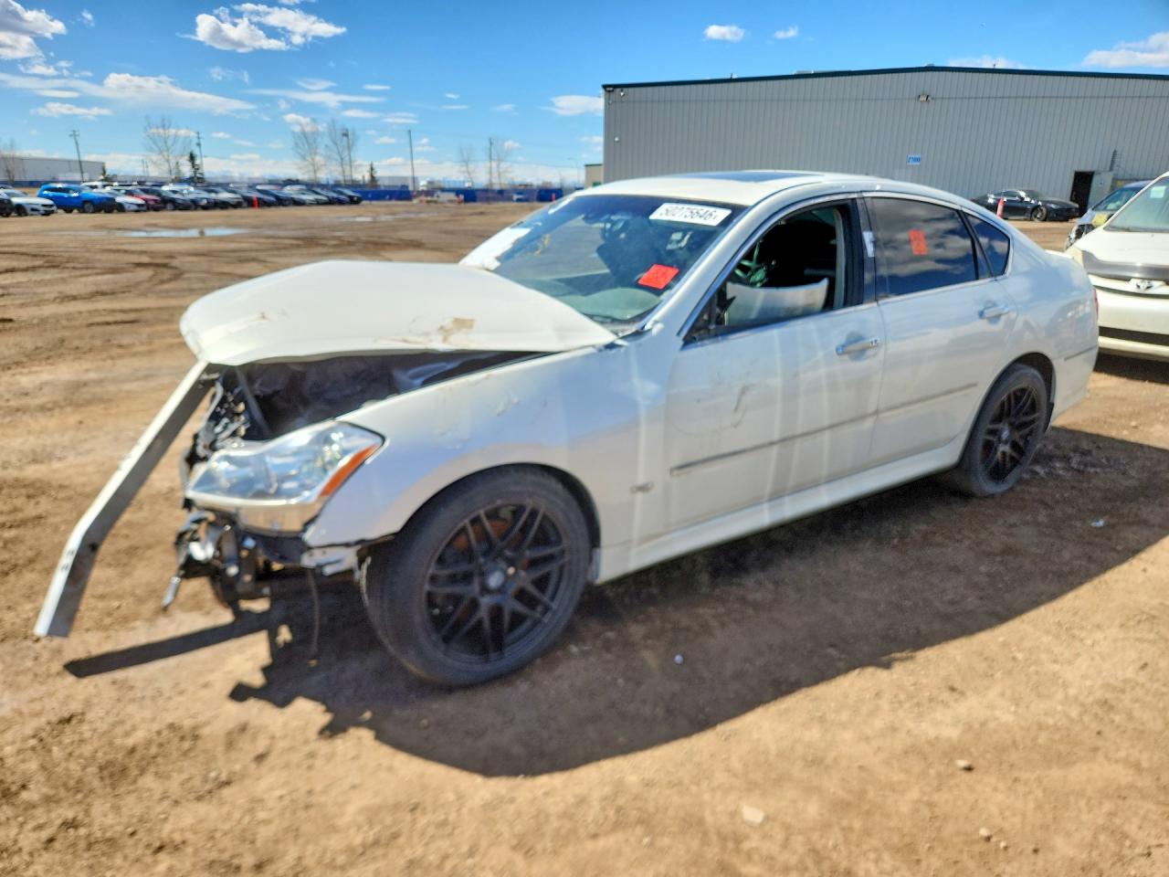 2008 Infiniti M45 X White vin: JNKBY01F28M550999