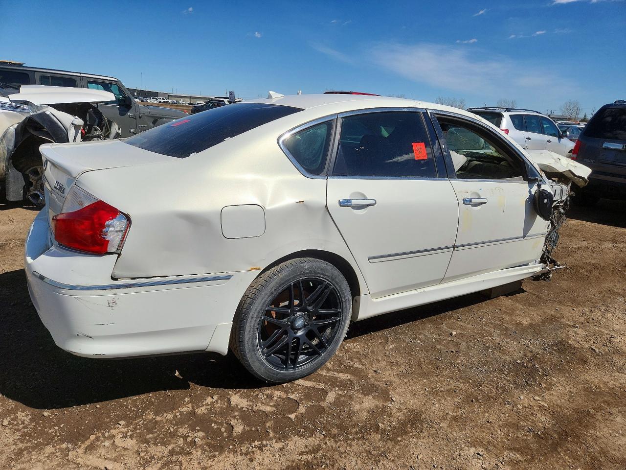 2008 Infiniti M45 X White vin: JNKBY01F28M550999