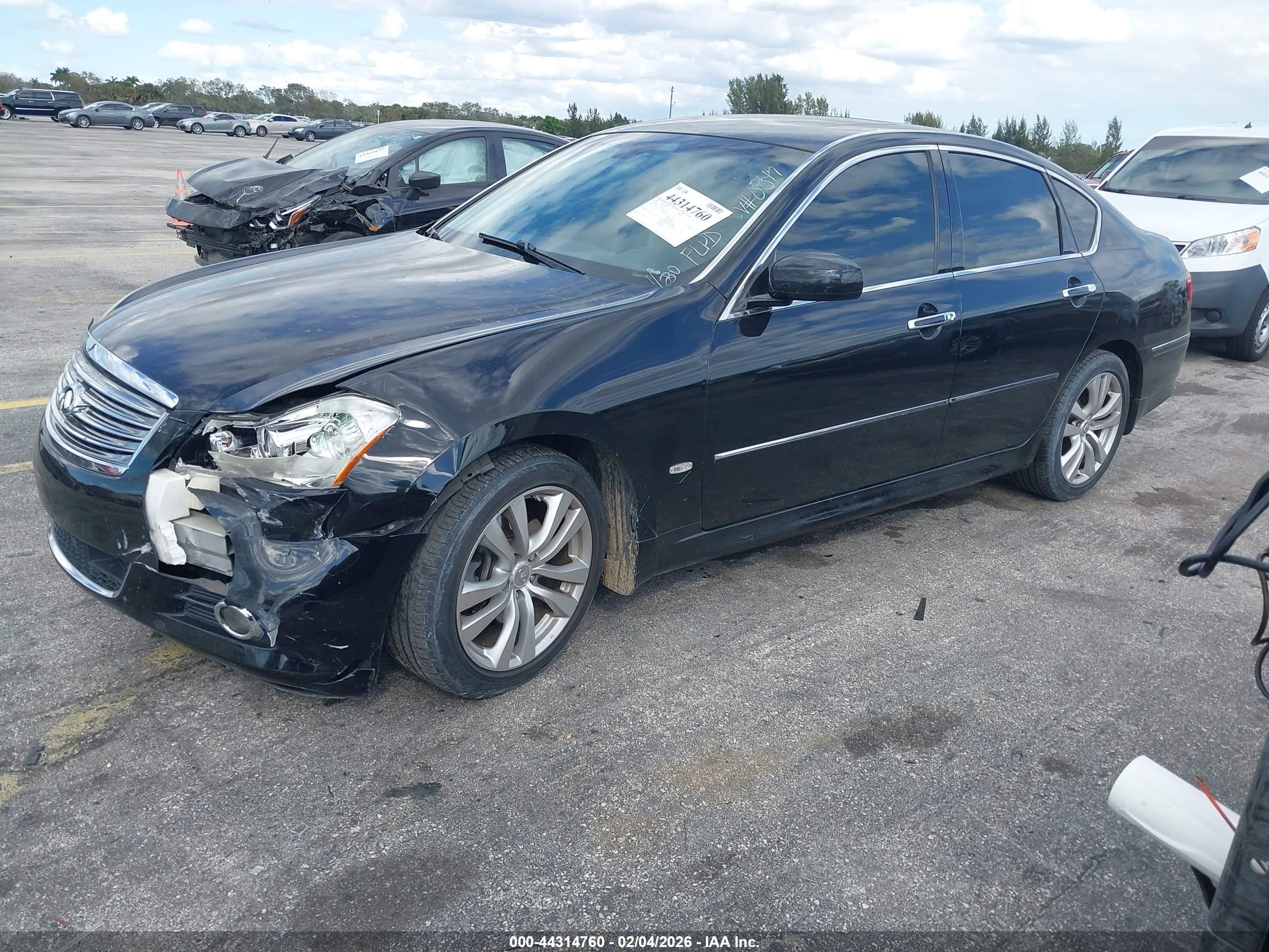 2008 Infiniti M45x   Black vin: JNKBY01F38M550347
