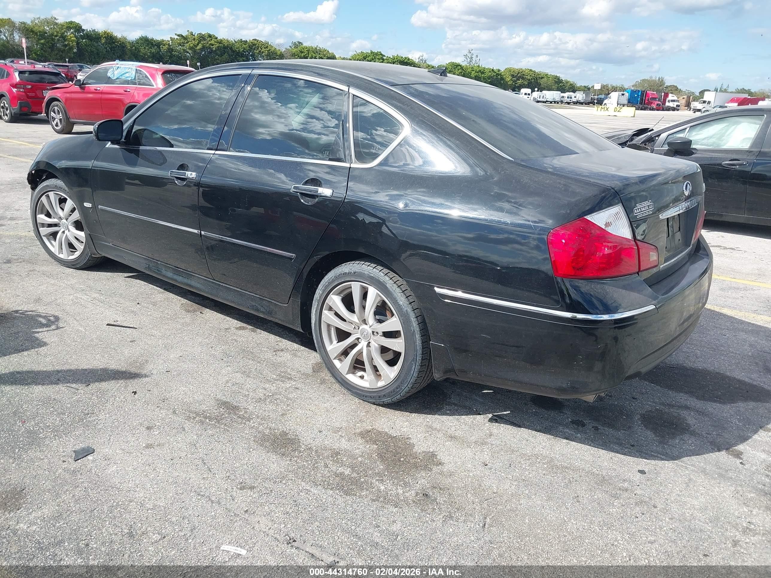 2008 Infiniti M45x   Black vin: JNKBY01F38M550347